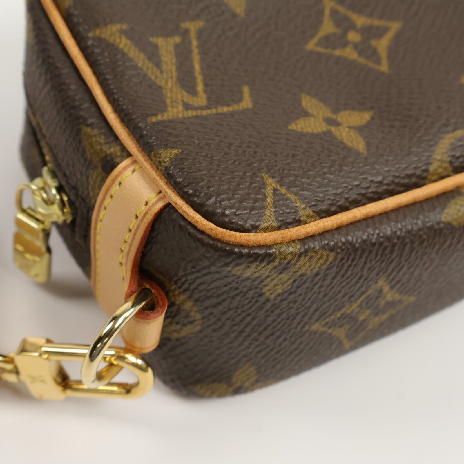LOUIS VUITTON Monogram Trousse Wapity Pouch金扣手拿包