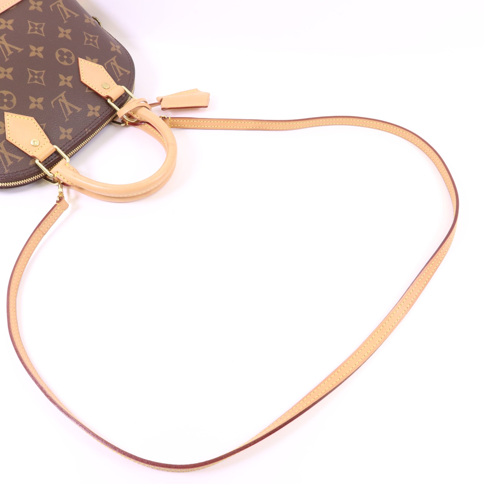 LOUIS VUITTON Monogram Alma BB金扣手挽肩背兩用袋