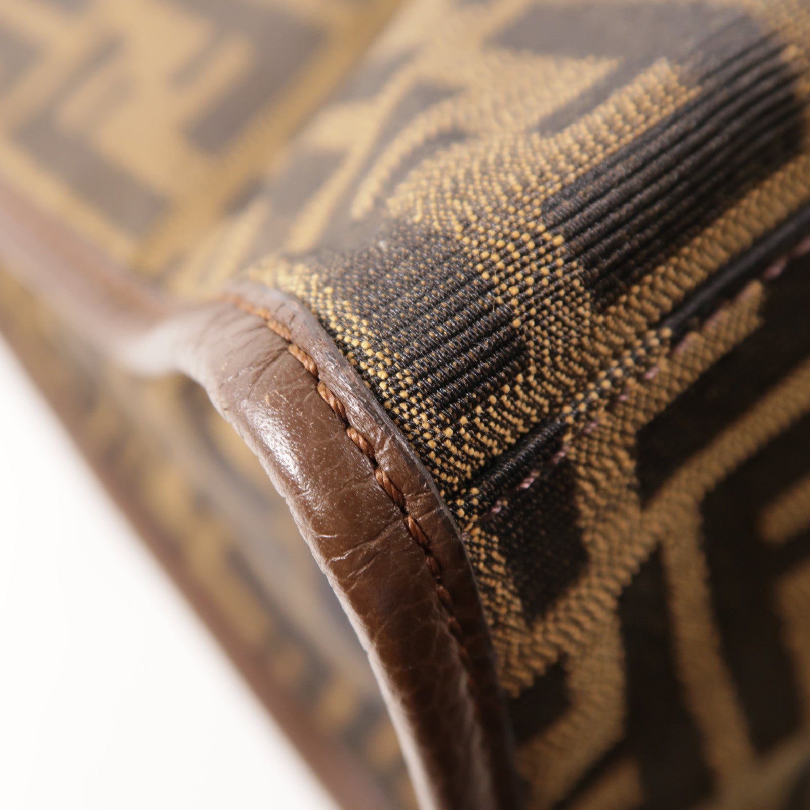 FENDI 帆布Tote Bag金扣手挽袋