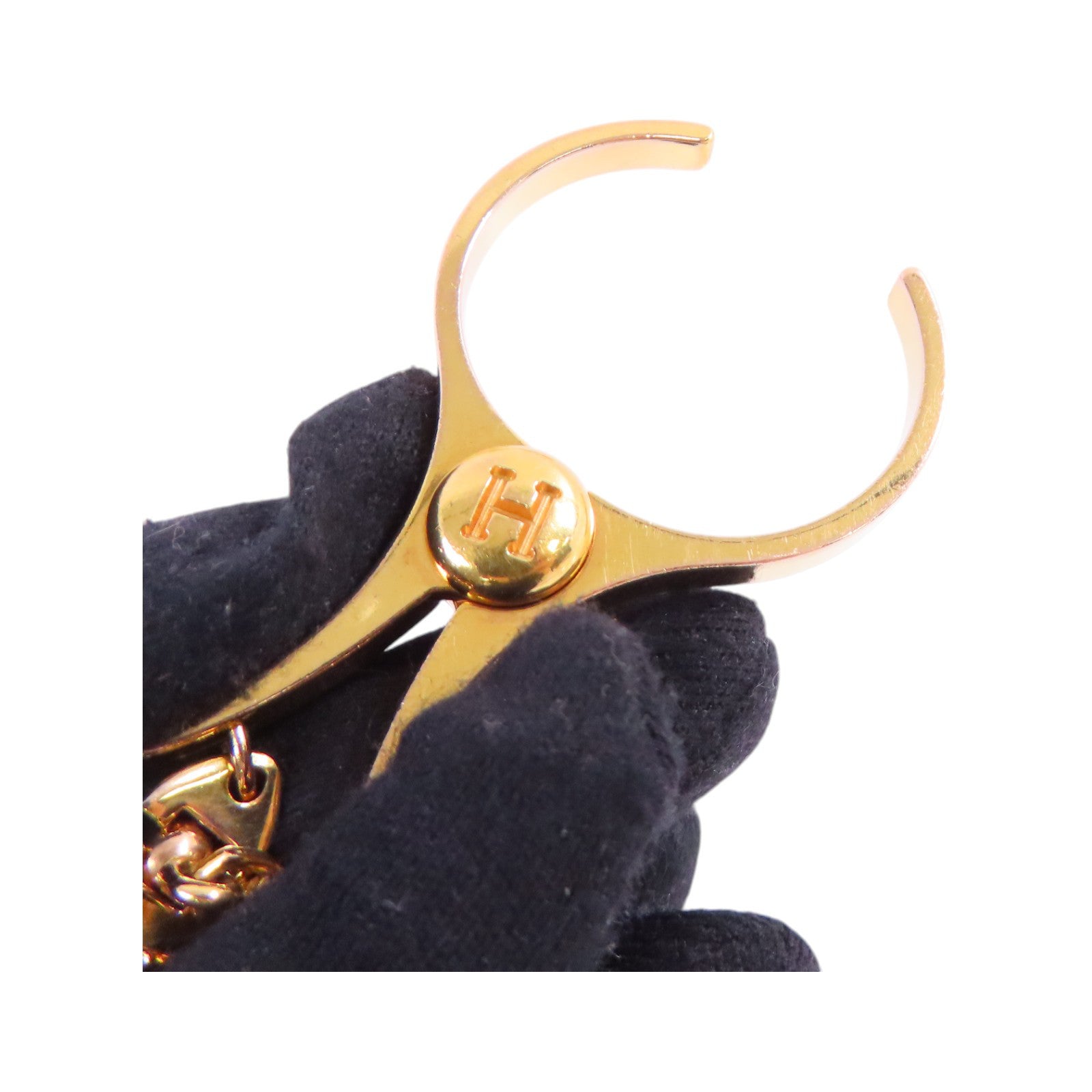 HERMES 金屬Filou Glove Clip Charm金扣掛飾