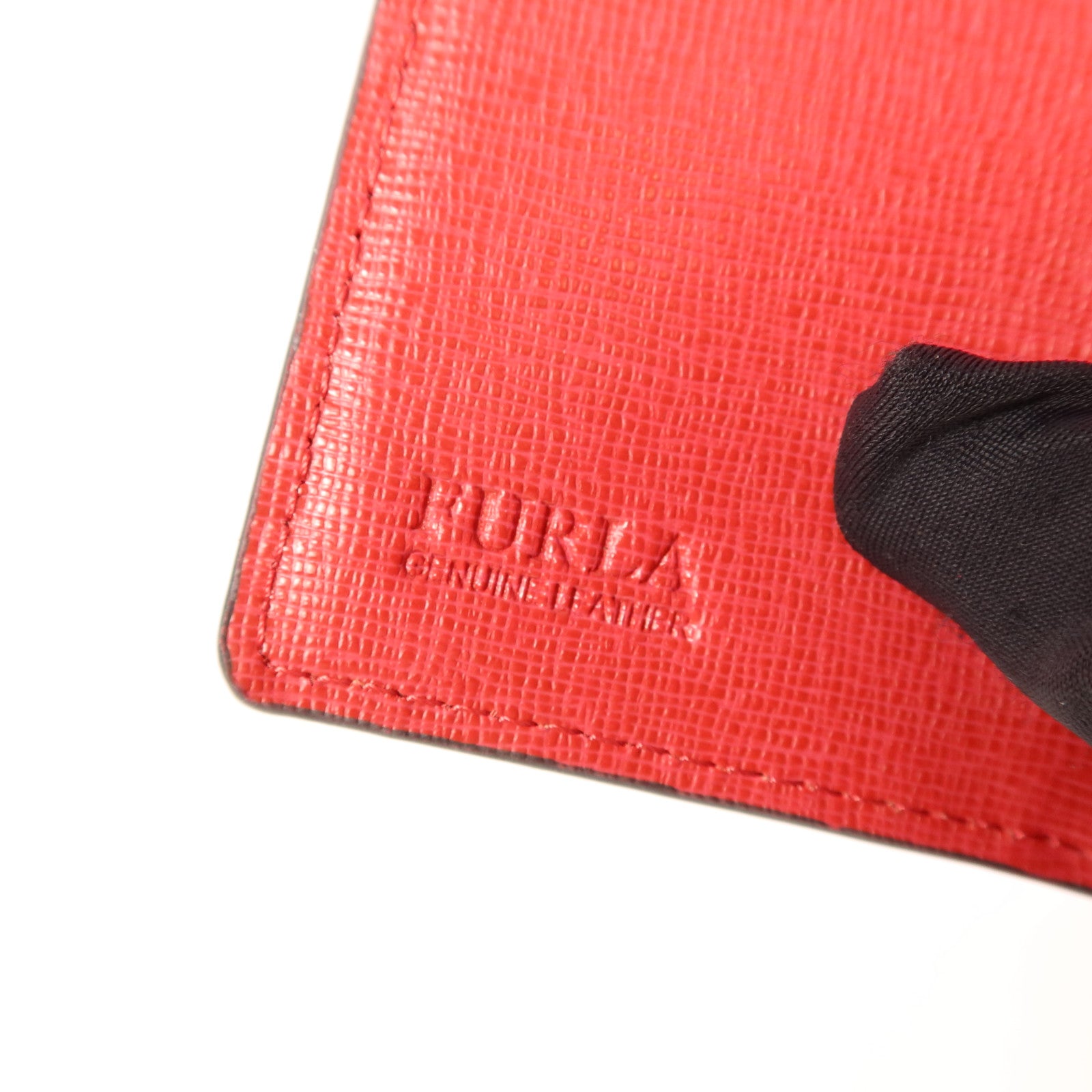 Furla 牛皮皮革Trifold Wallet金扣錢包