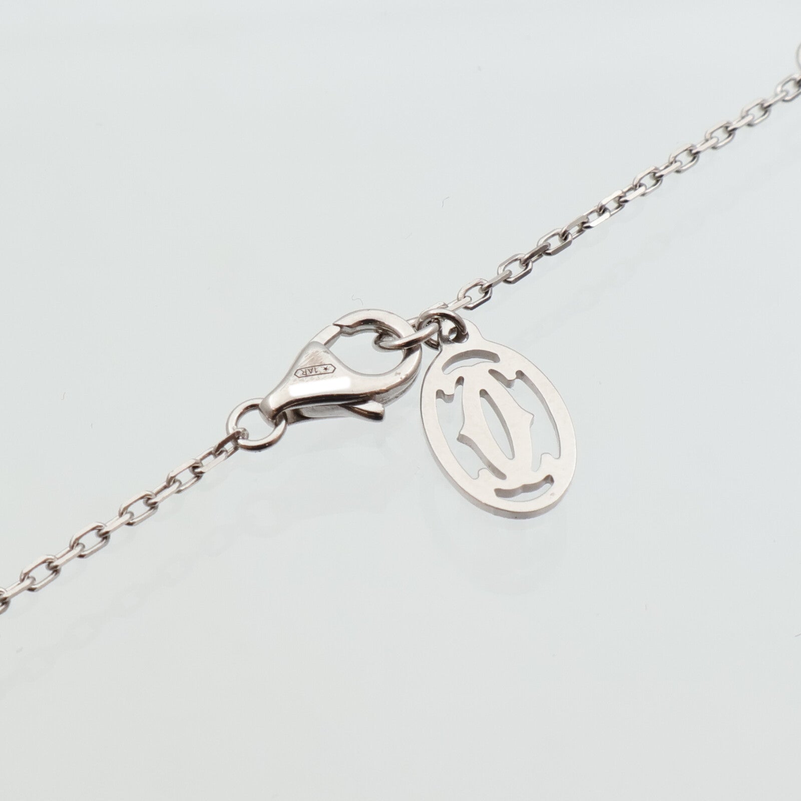 CARTIER 18K白金Damour Diamants Legers鑽石項鍊