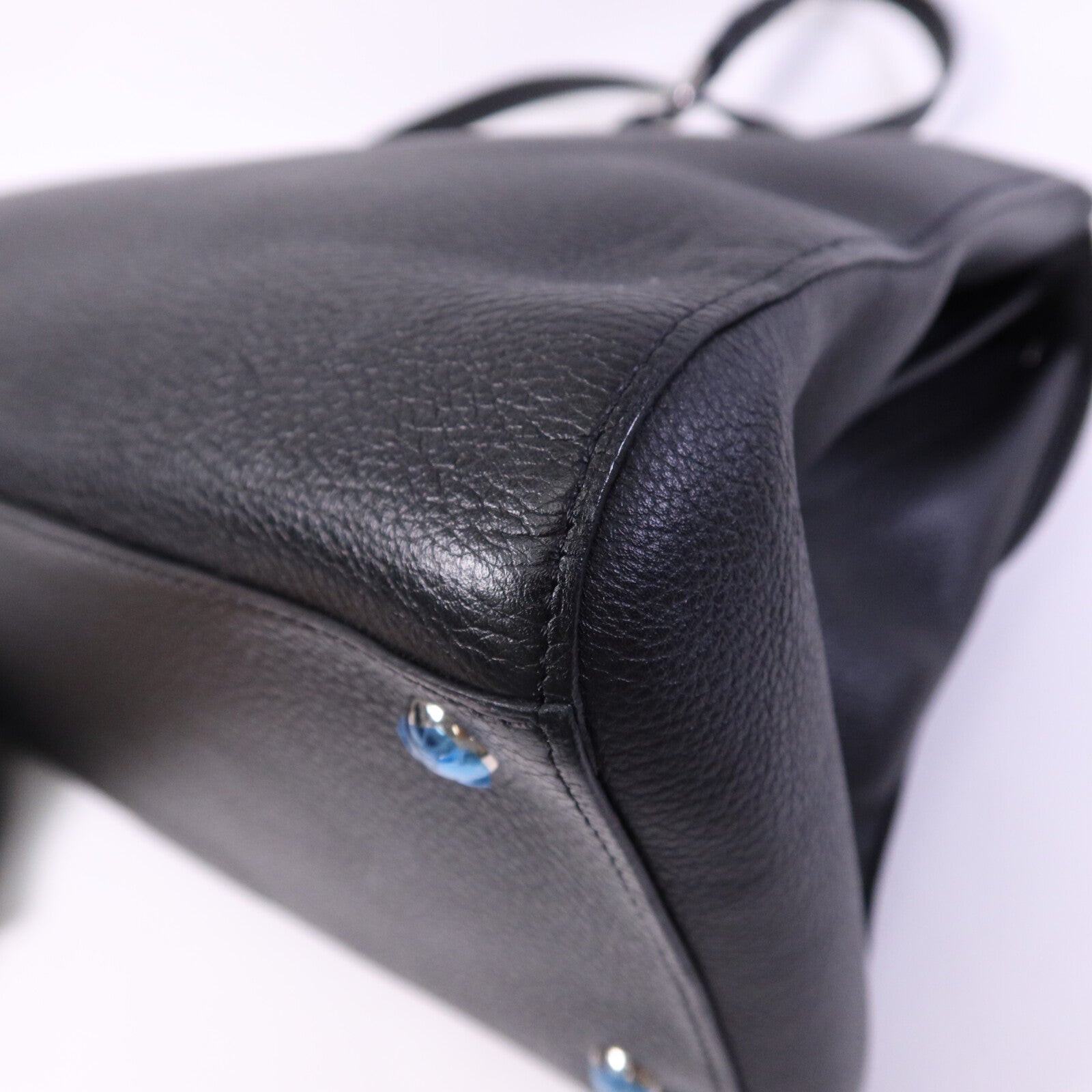 Delvaux 牛皮皮革Brillant MM銀扣手挽肩背兩用袋