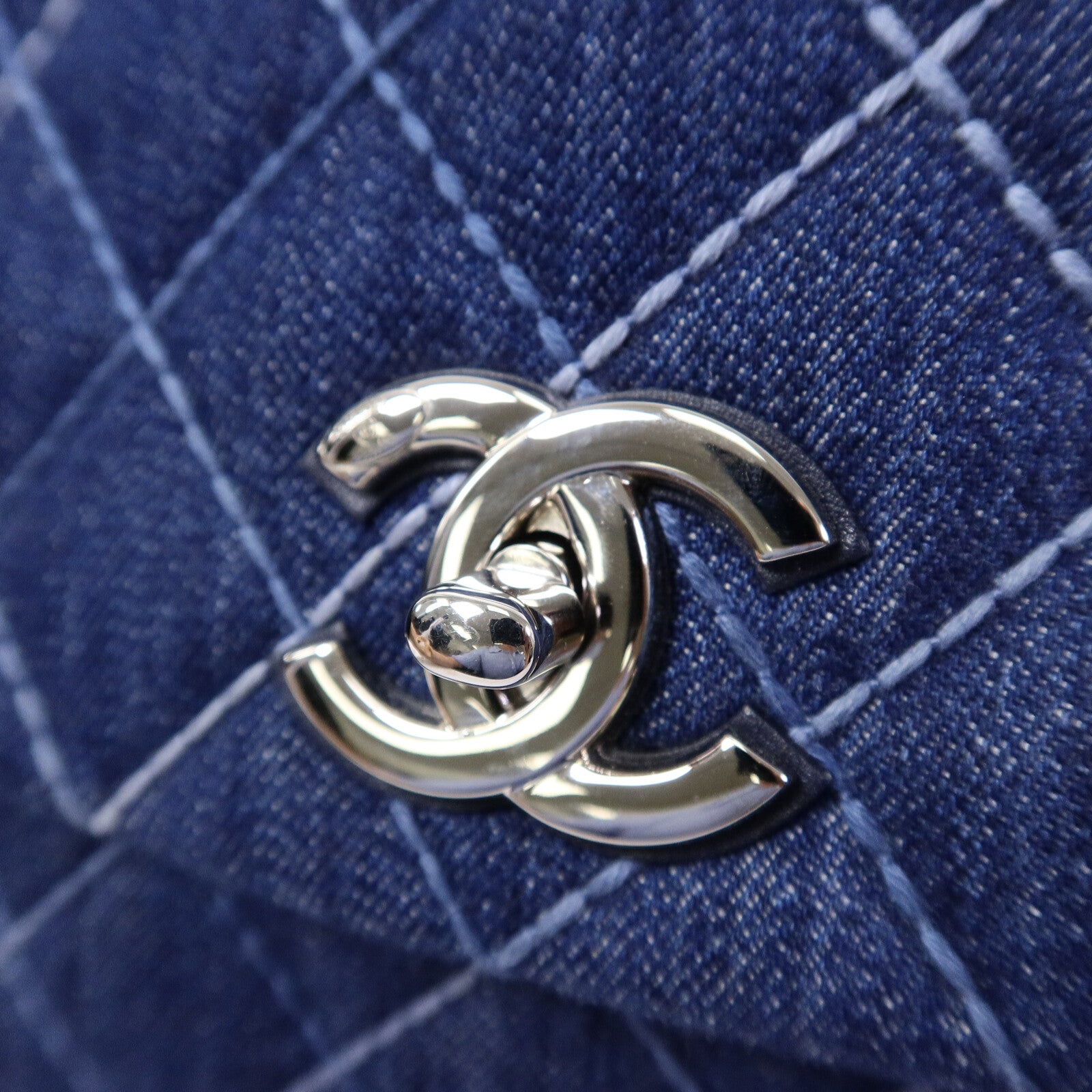 CHANEL 牛仔布Coco Handle手挽肩背兩用袋