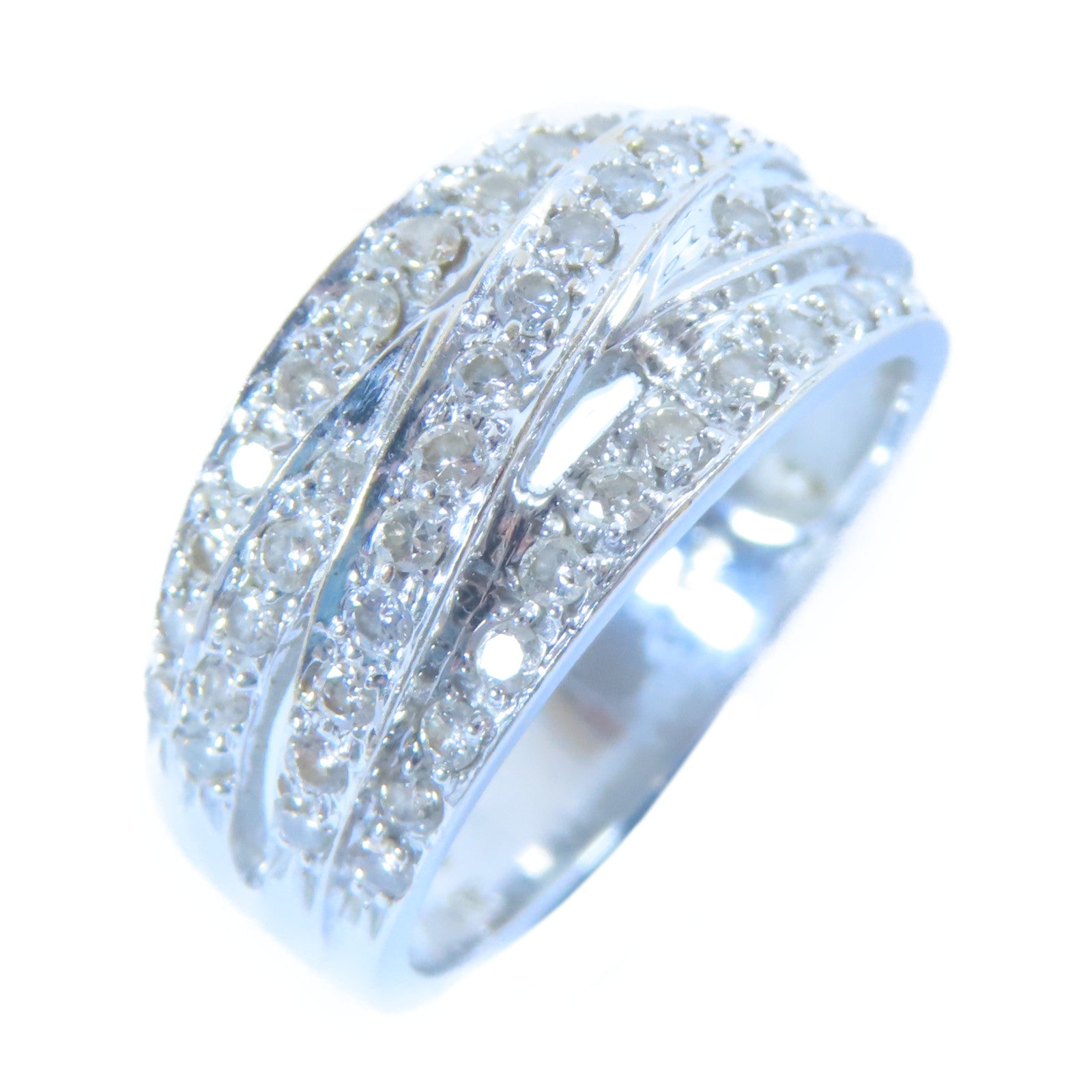 JEWELRY 【激減優惠】18K白金Diamond Ring鑽石戒指US#6.25