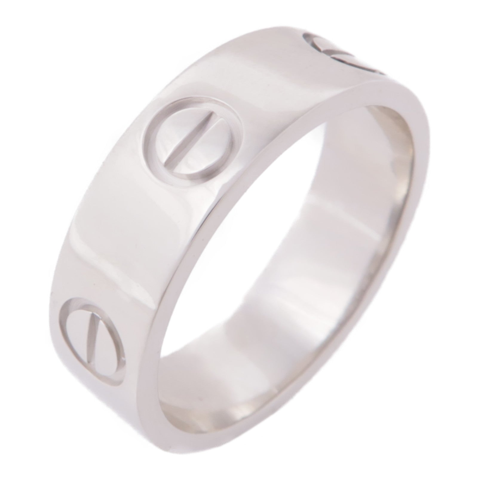 CARTIER 18K白金Love Ring戒指Cartier#51/US#5.75