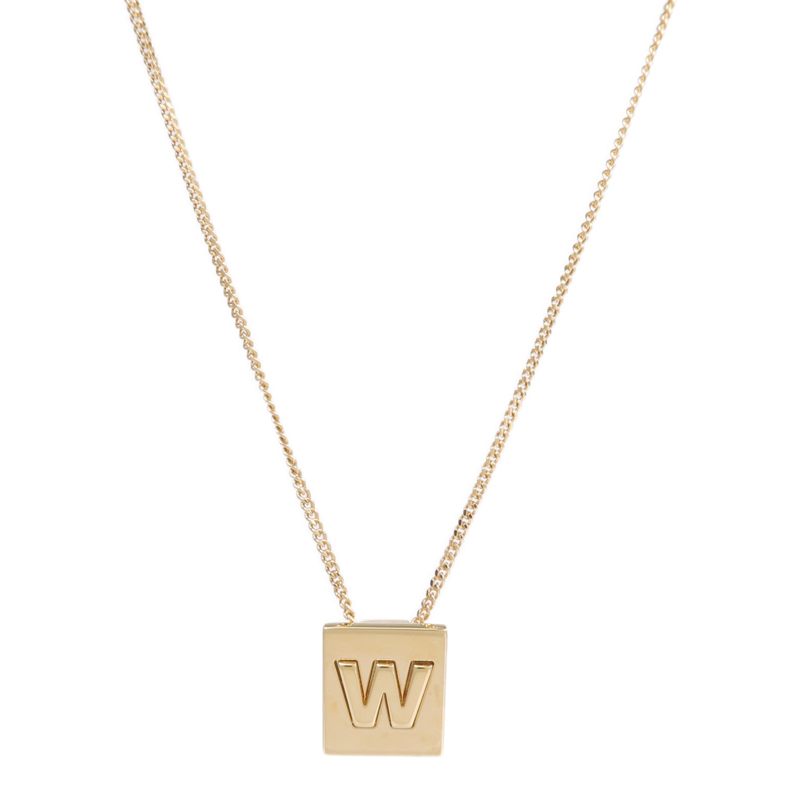 CELINE 金屬Alphabet W Necklace項鍊