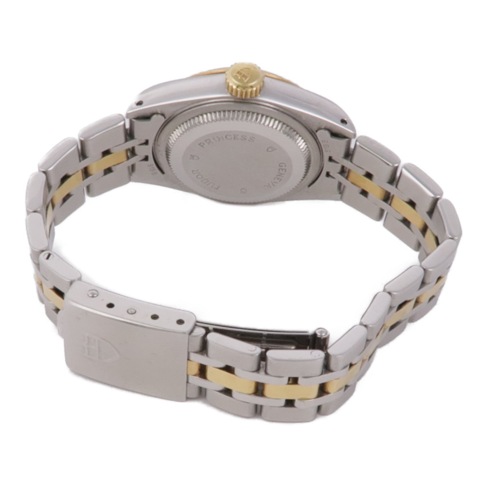 TUDOR Princess Date 18K黃金/不鏽鋼/鑽石手錶自動機芯