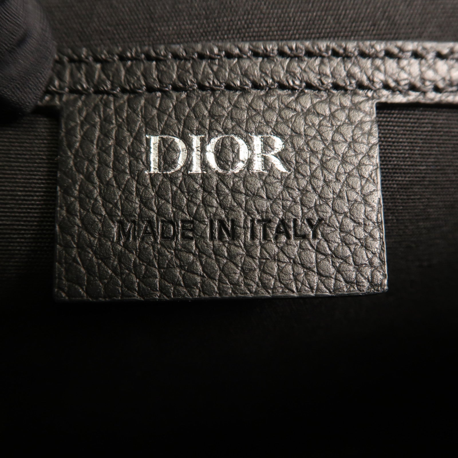 Dior 帆布Oblique銀扣肩背袋