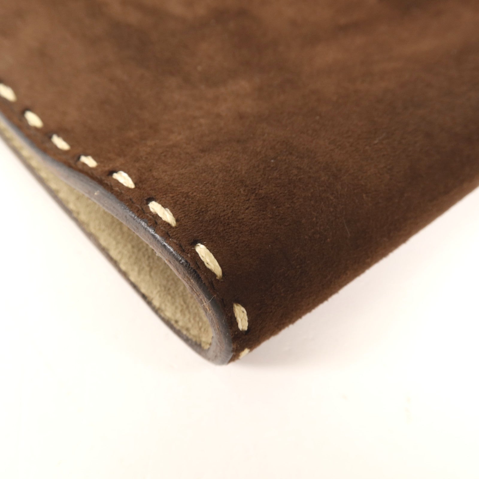 Salvatore Ferragamo 麂皮皮革Clutch Bag銀扣肩背袋