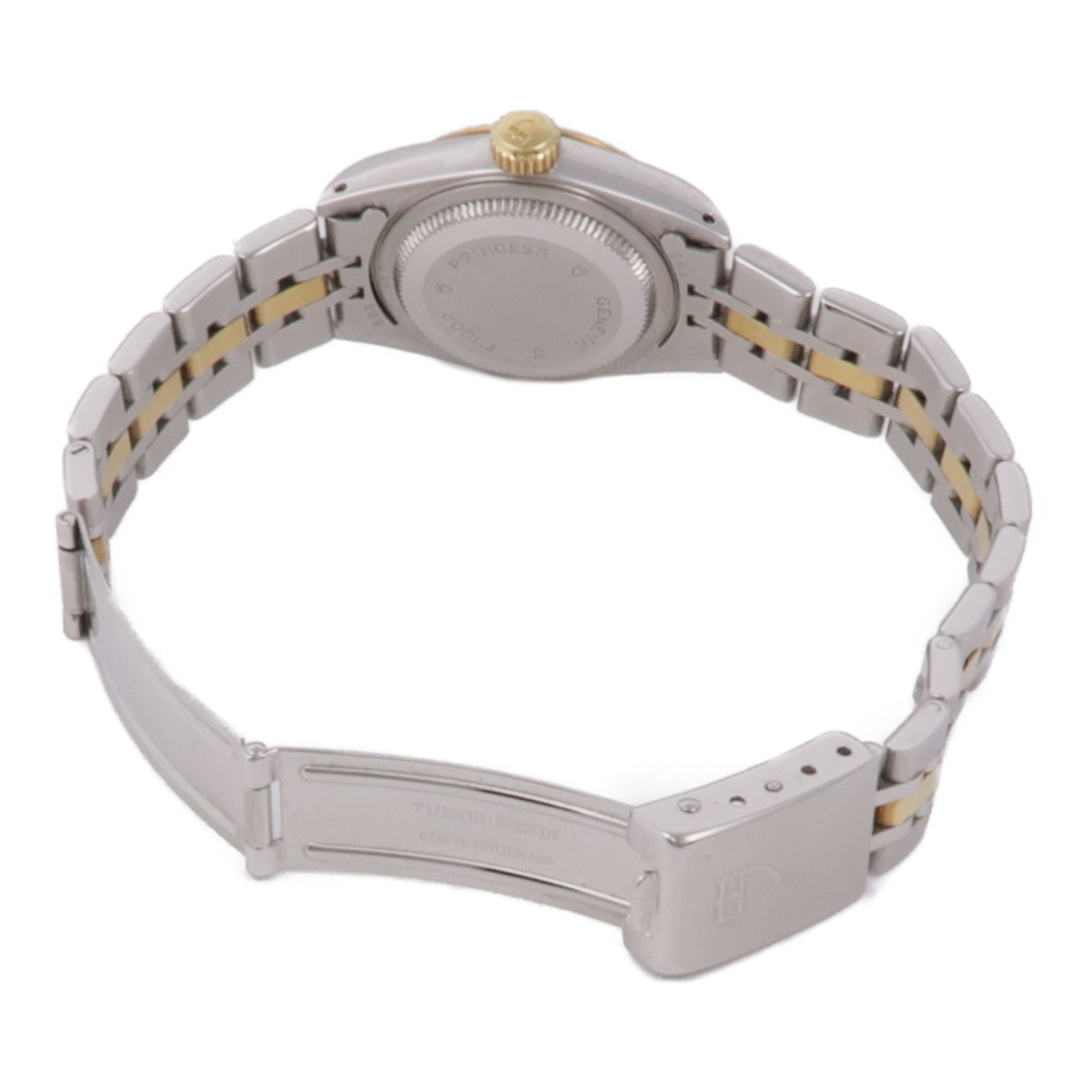 TUDOR Princess Date 18K黃金/不鏽鋼/鑽石手錶自動機芯
