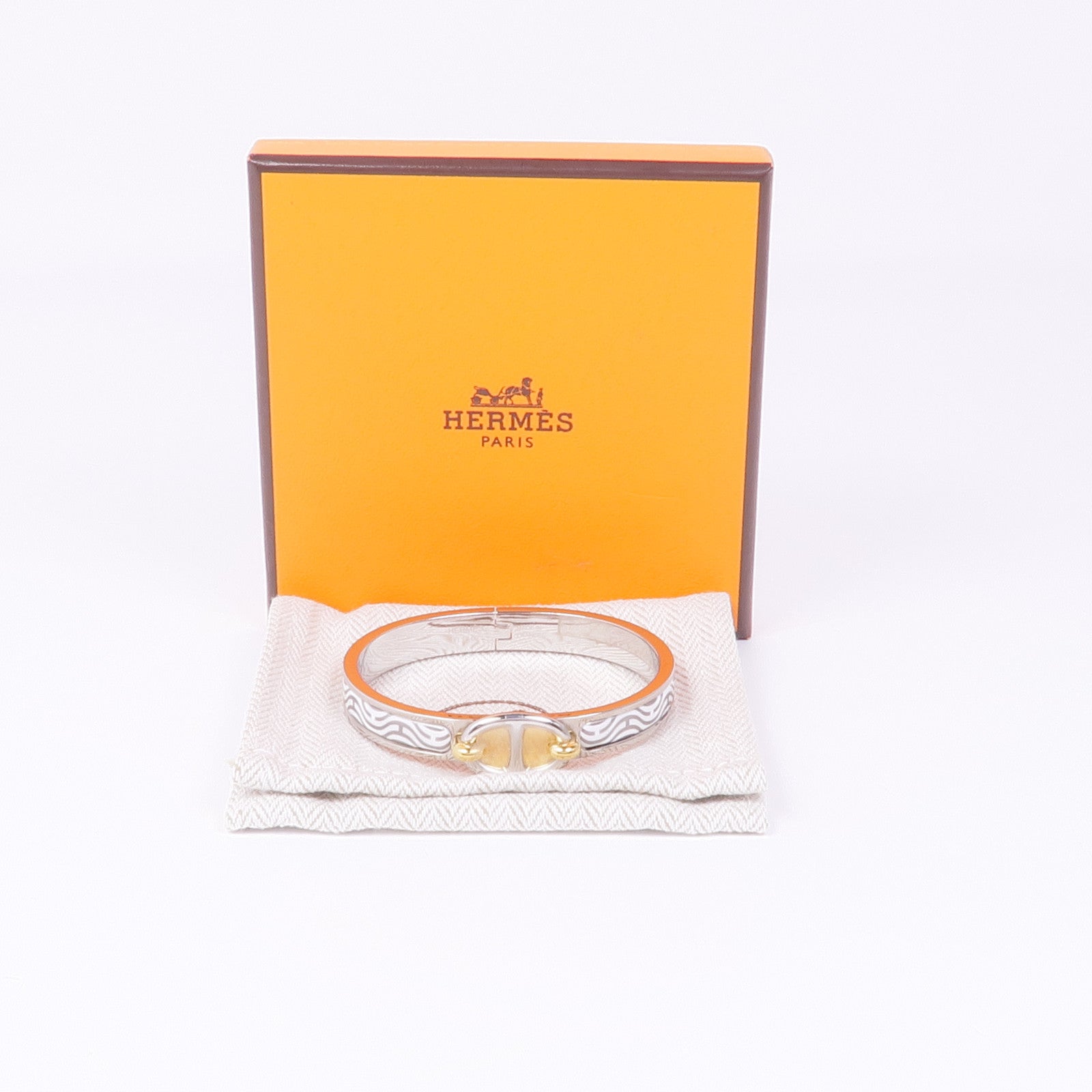HERMES 金屬/琺瑯Clic Chaine d'Ancre手鐲