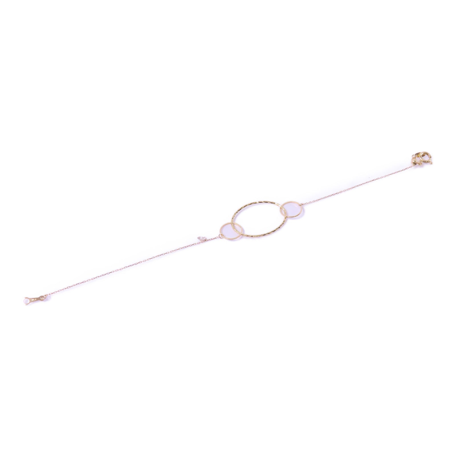 JEWELRY 18K黃金Diamond Bracelet 0.07ct鑽石手鏈