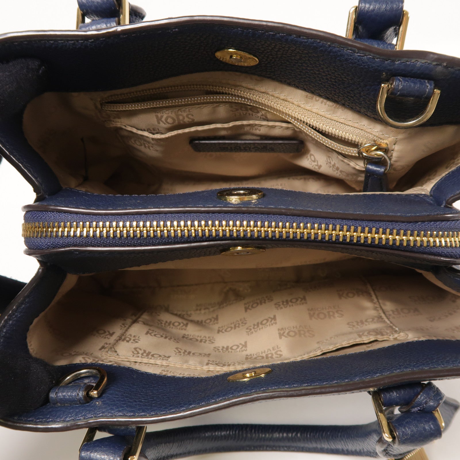 Michael Kors 牛皮皮革Shoulder Bag金扣手挽肩背兩用袋