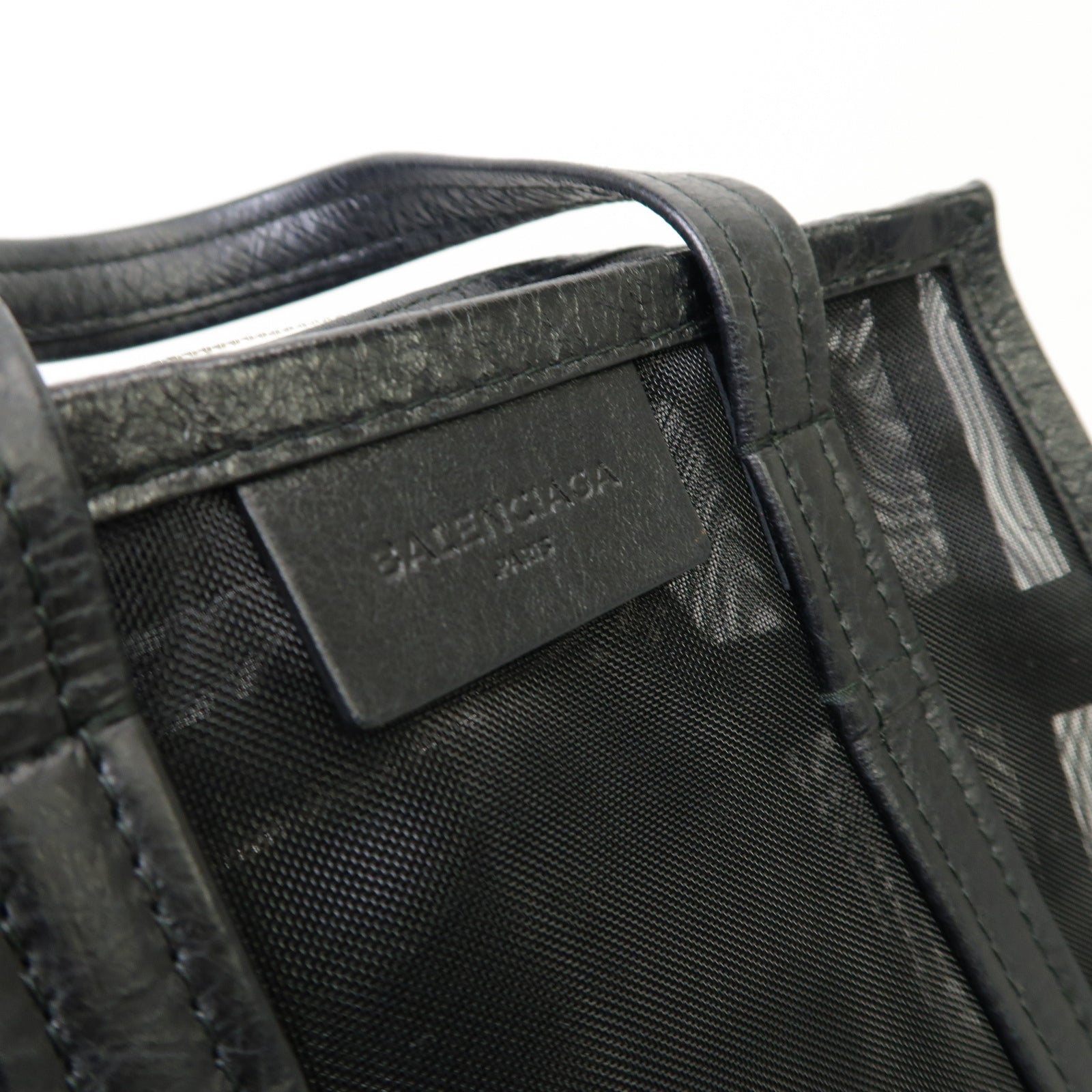 BALENCIAGA 【激減優惠】聚酯纖維2way Shoulder Bag銀扣手挽肩背兩用袋黒色