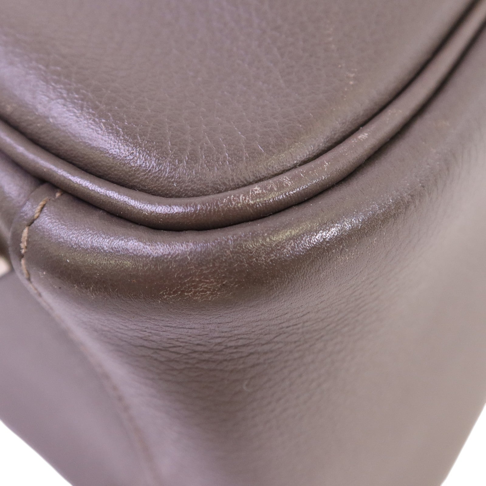 HERMES Evercolor皮革Lindy 26銀扣手挽肩背兩用袋Etain
