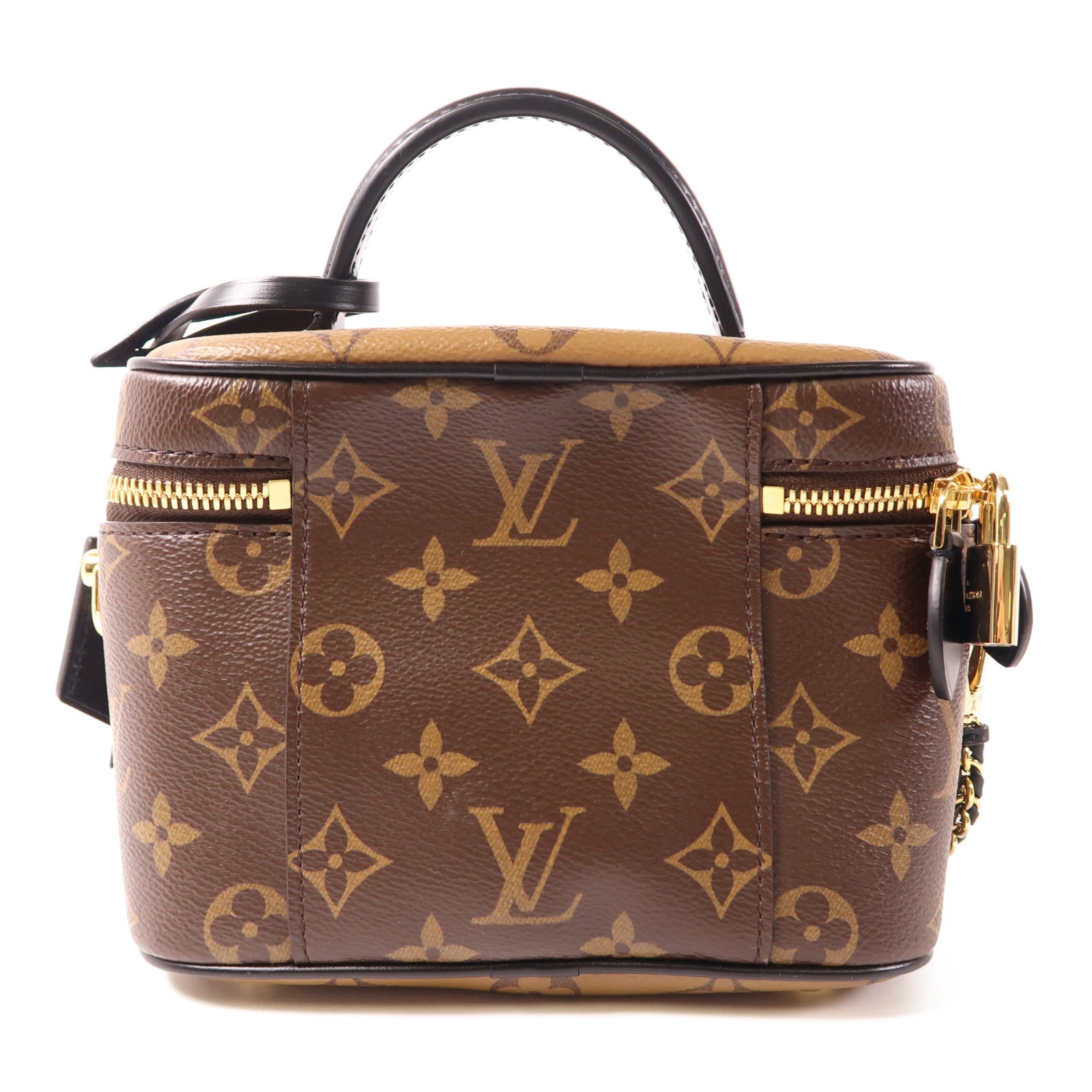 LOUIS VUITTON Monogram Reverse Vanity Chain Pouch金扣手挽肩背兩用袋