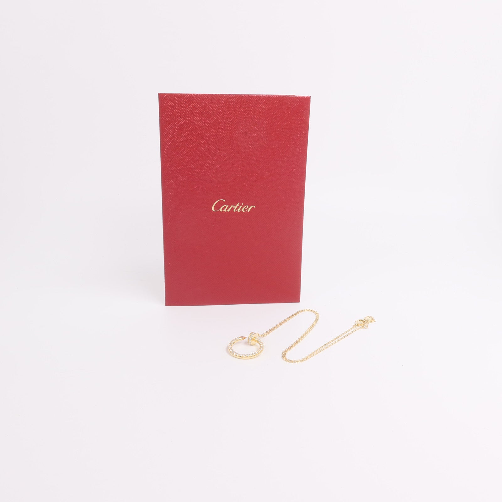 CARTIER 18K黃金Juste Un Clou鑽石項鍊