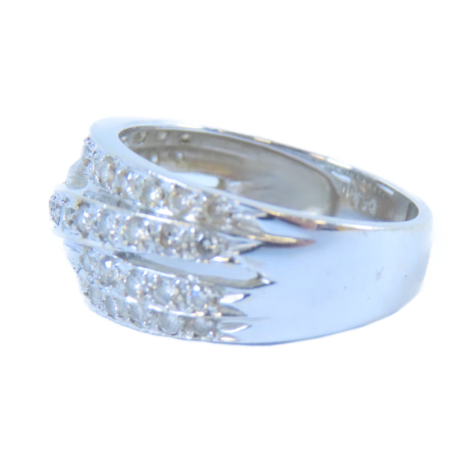 JEWELRY 【激減優惠】18K白金Diamond Ring鑽石戒指US#6.25