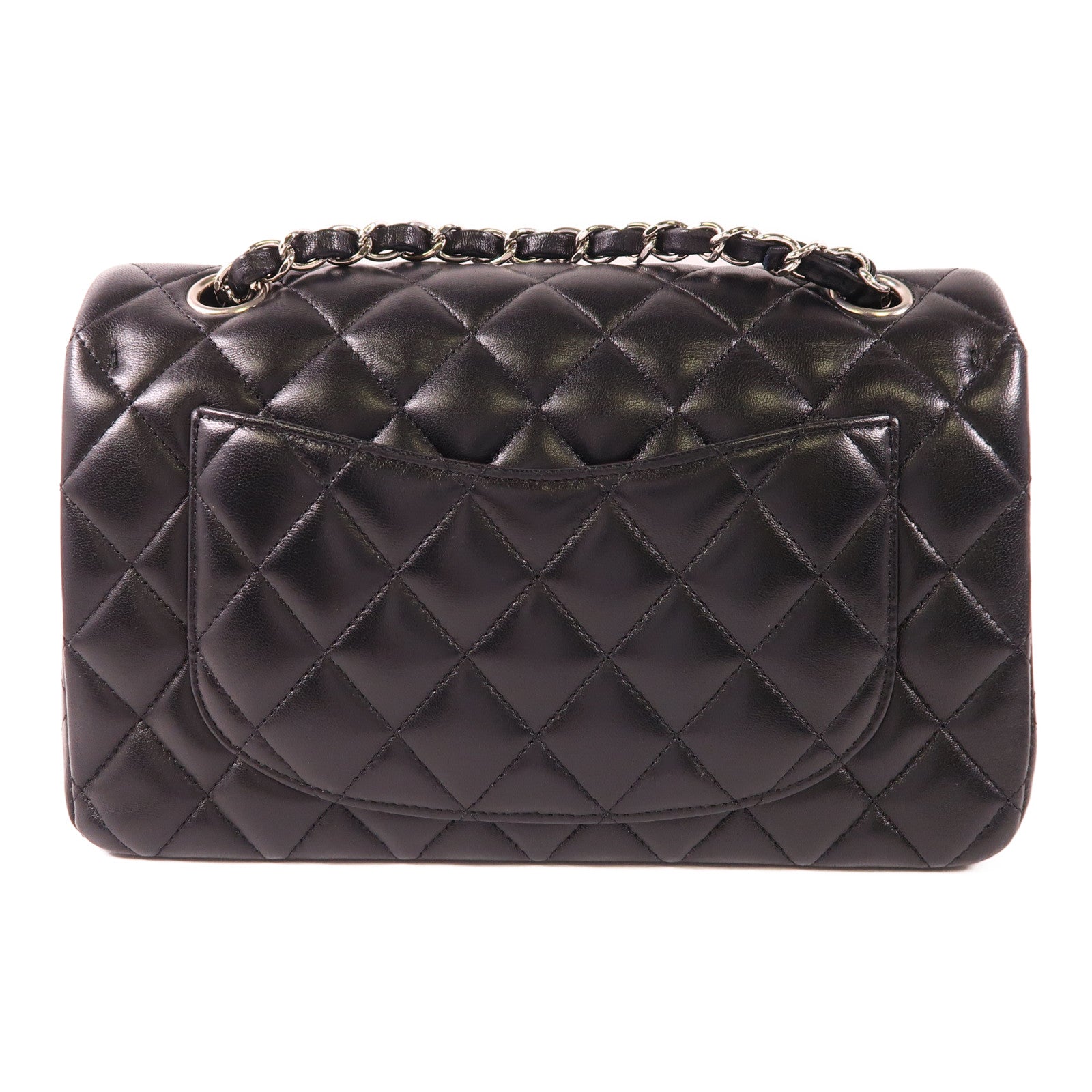 CHANEL 羊皮皮革Classic 23銀扣鏈帶肩背袋