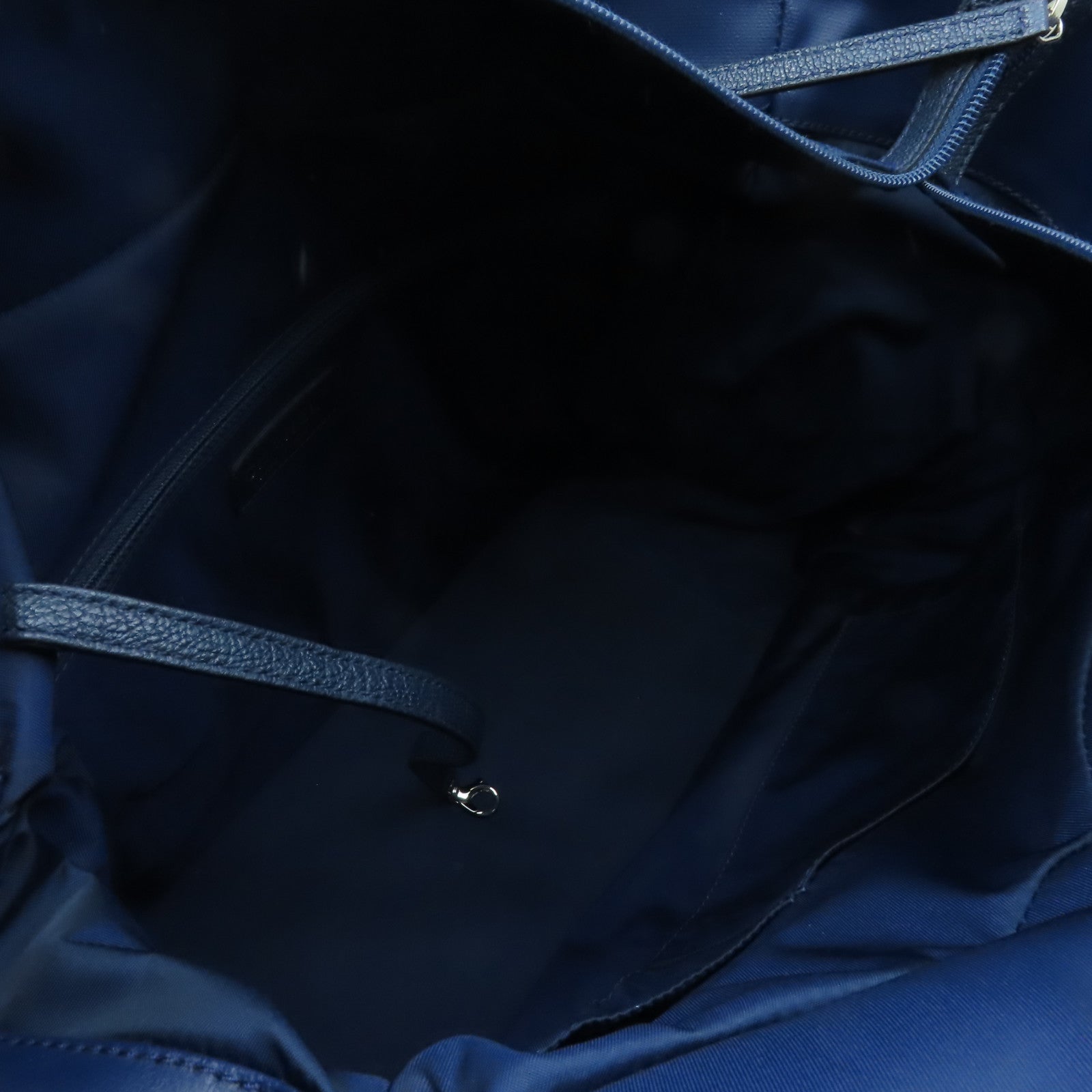 CHANEL 【激減優惠】菱格塗層帆布Tote Bag銀扣手挽袋藍色
