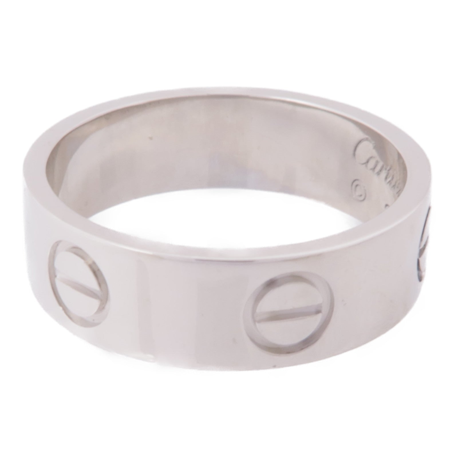 CARTIER 18K白金Love Ring戒指Cartier#51/US#5.75