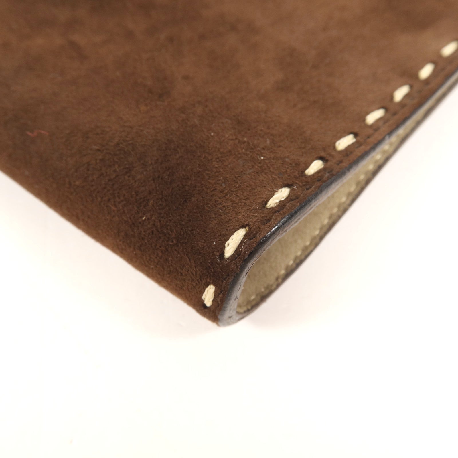 Salvatore Ferragamo 麂皮皮革Clutch Bag銀扣肩背袋