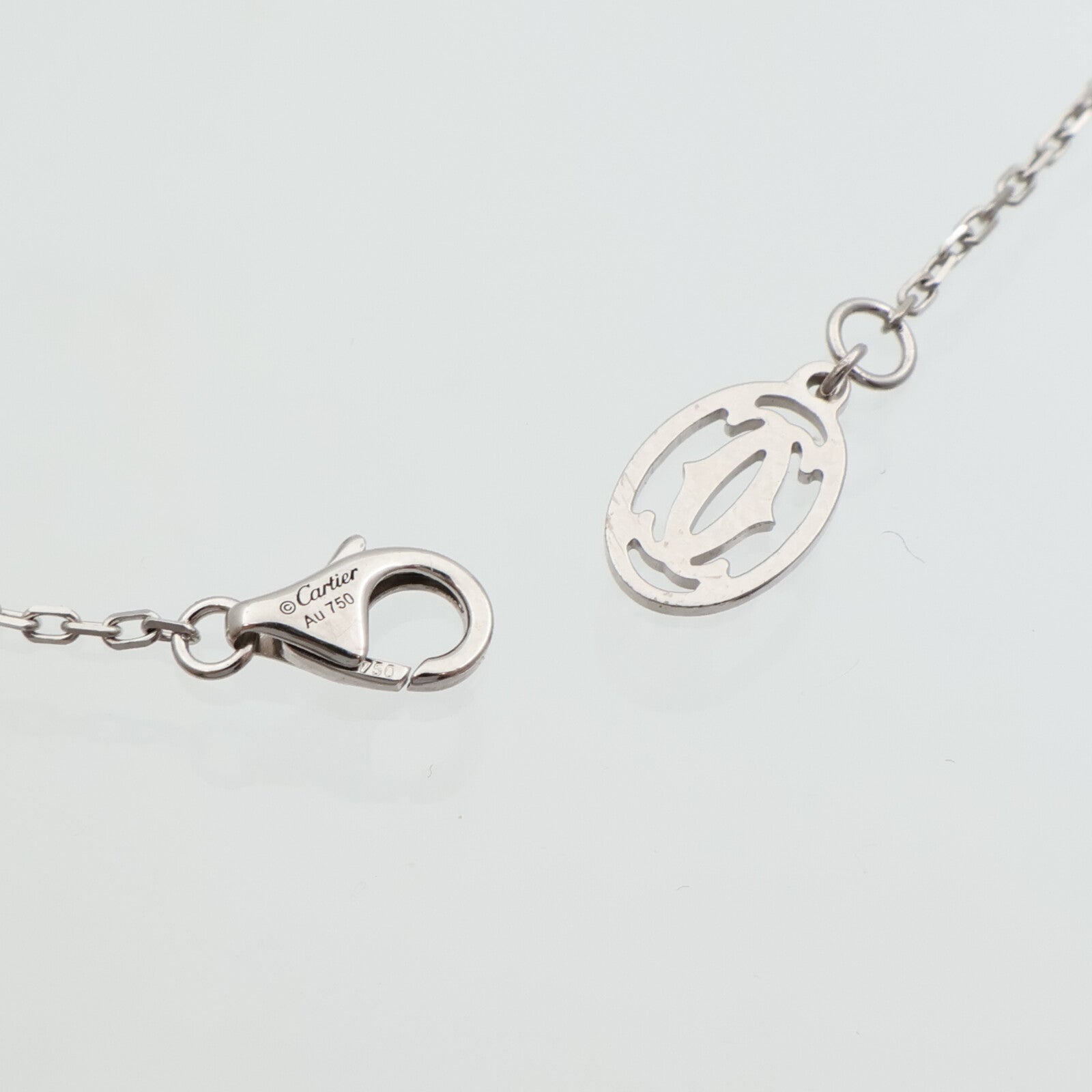 CARTIER 18K白金Damour Diamants Legers鑽石項鍊