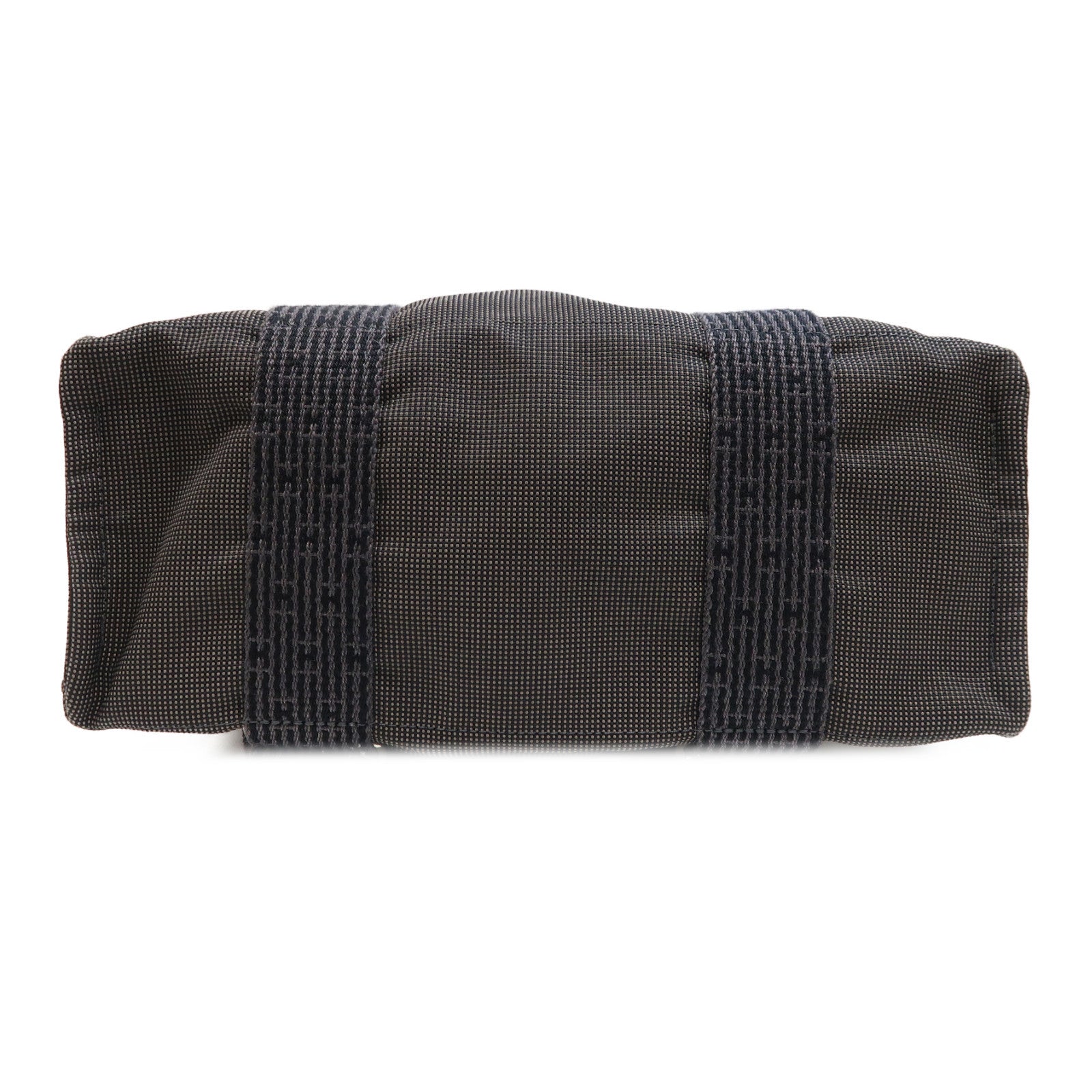 HERMES 帆布Herline Backpack銀扣背包灰色