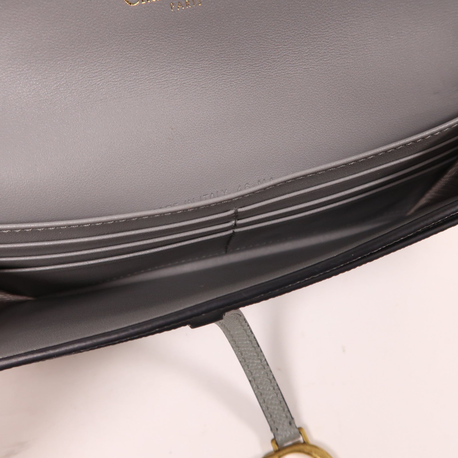Dior 牛皮皮革Saddle Pouch With Chain鏈帶肩背袋
