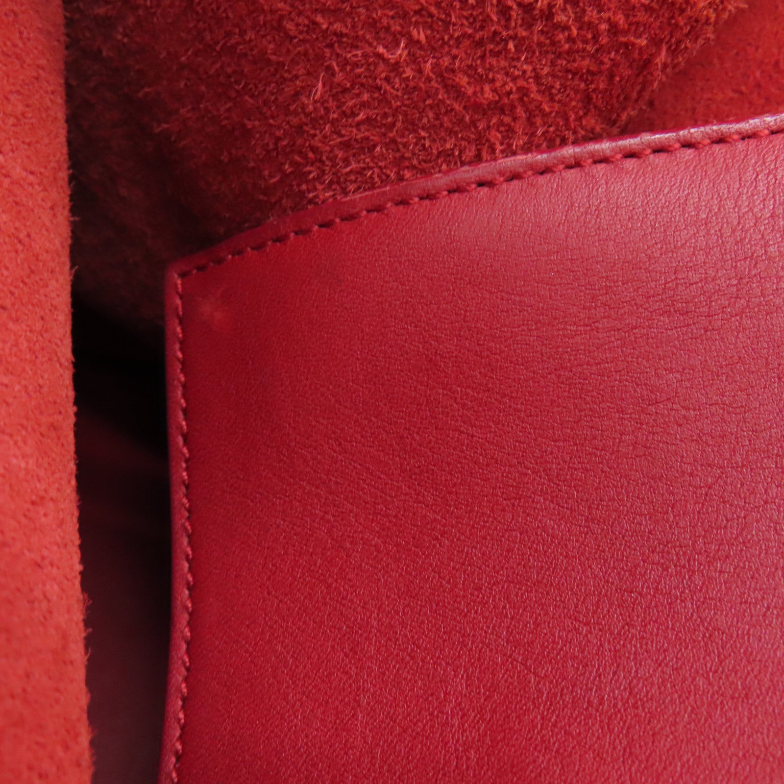 SAINT LAURENT 牛皮皮革2 Way Shoulder金扣手挽肩背兩用袋紅色