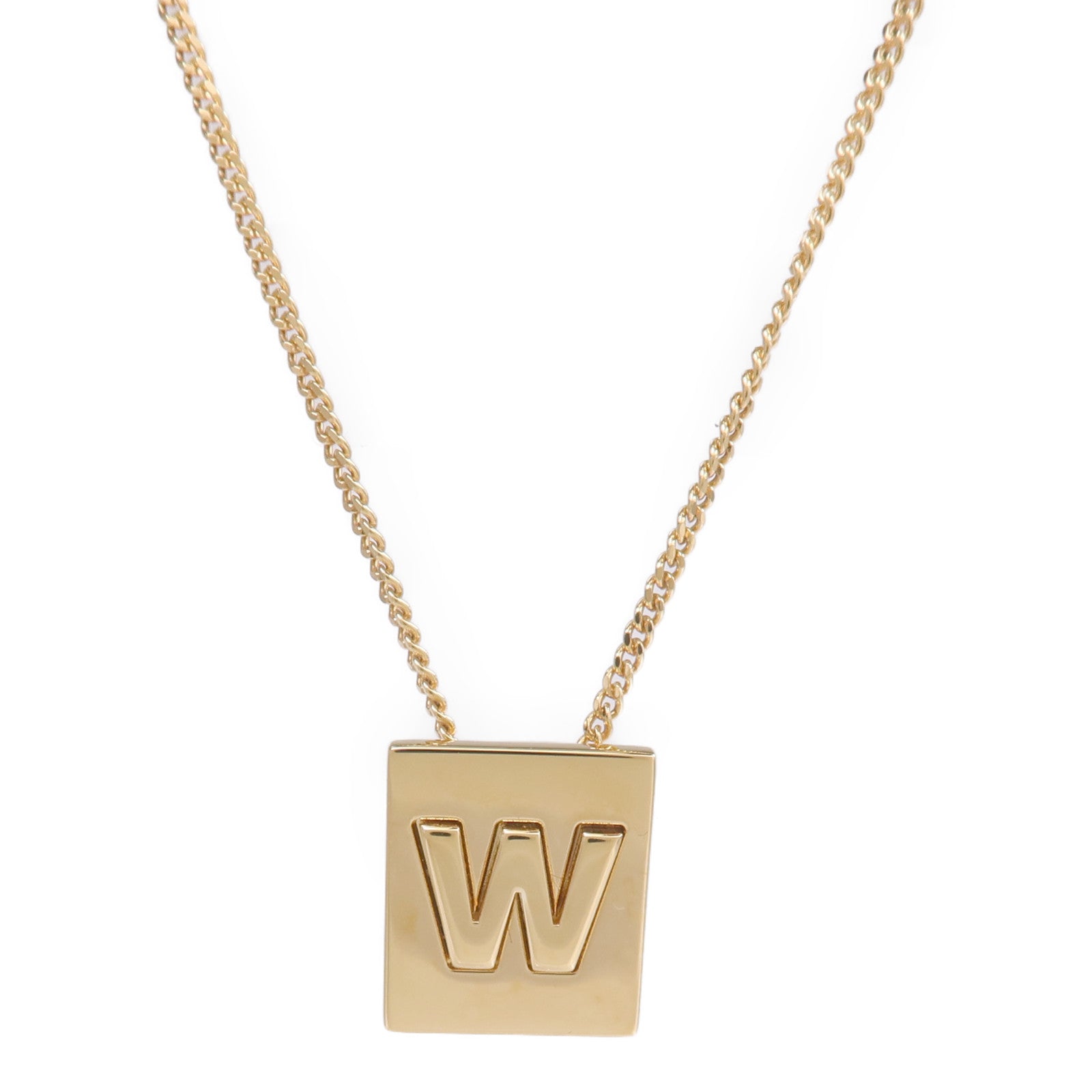 CELINE 金屬Alphabet W Necklace項鍊