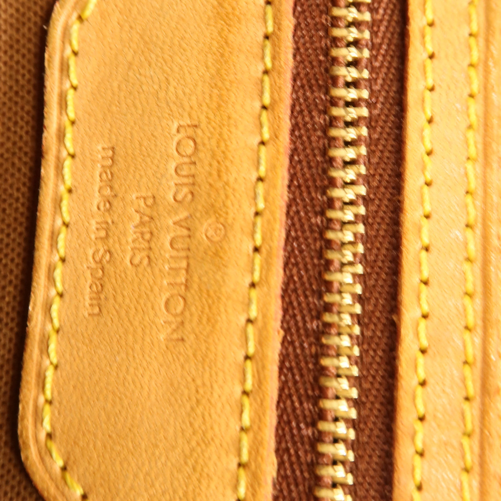 LOUIS VUITTON Monogram Abbesses金扣肩背袋棕色