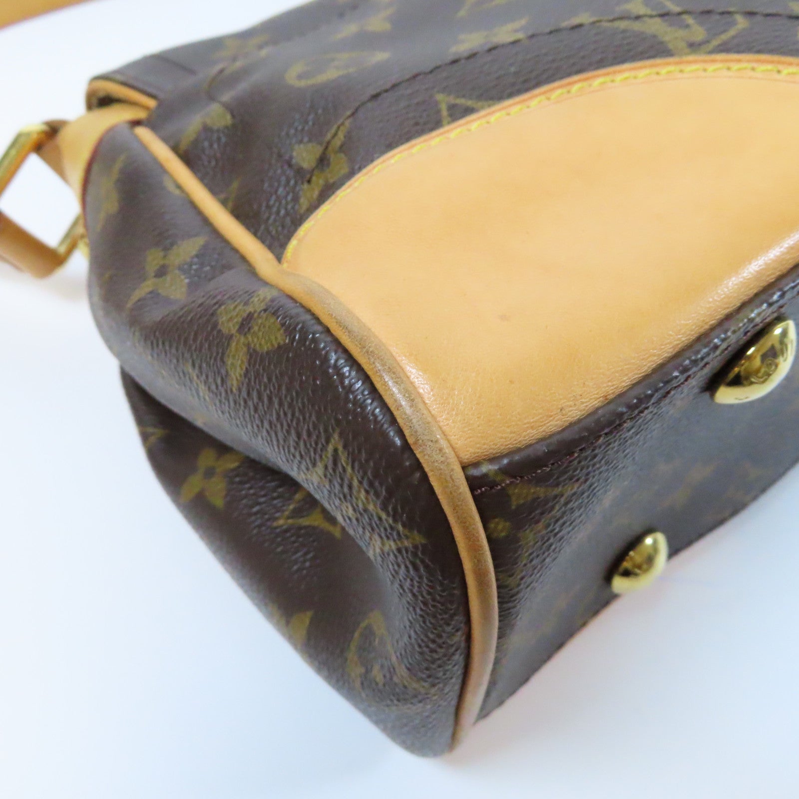LOUIS VUITTON 【激減優惠】Monogram Beverly PM金扣肩背袋啡色