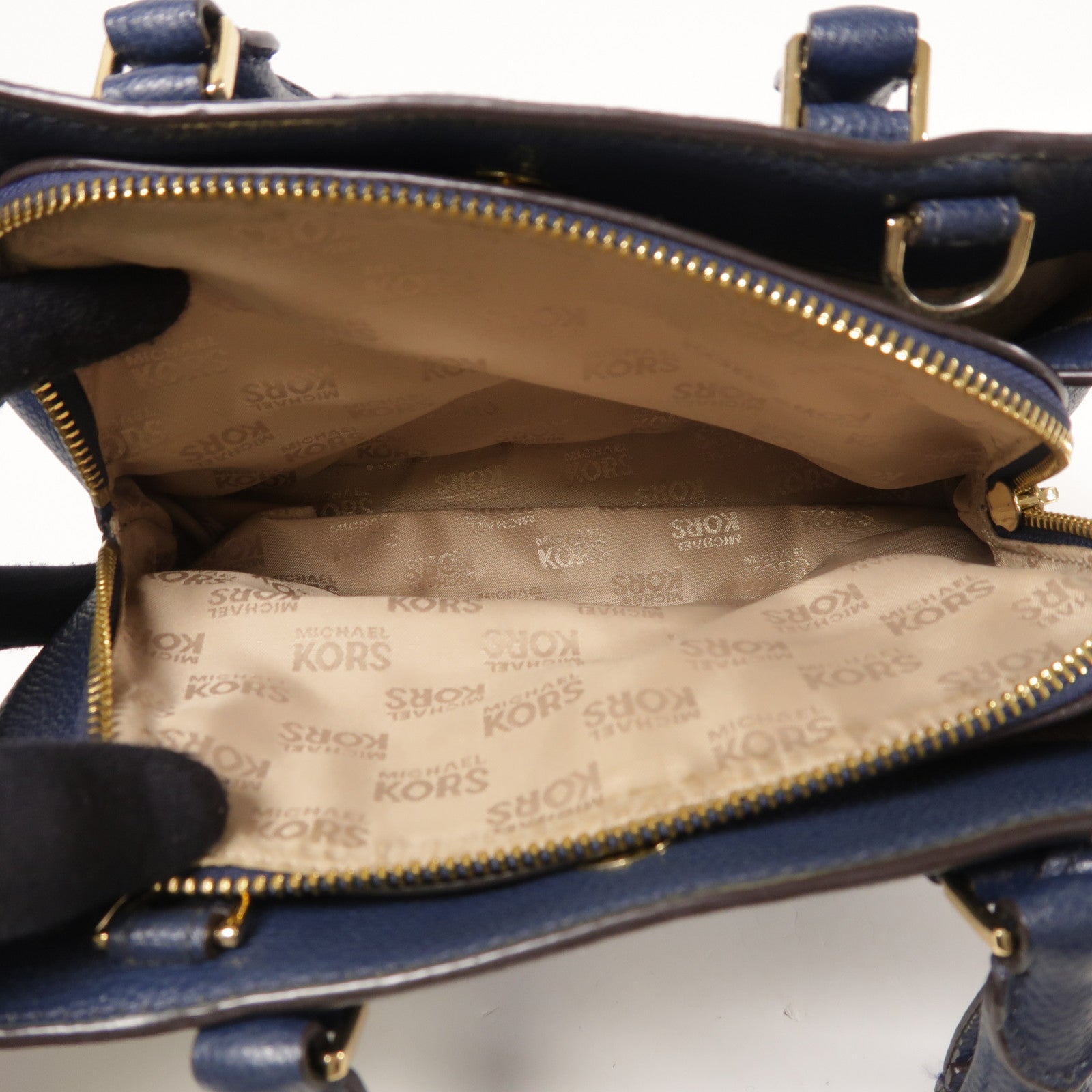 Michael Kors 牛皮皮革Shoulder Bag金扣手挽肩背兩用袋
