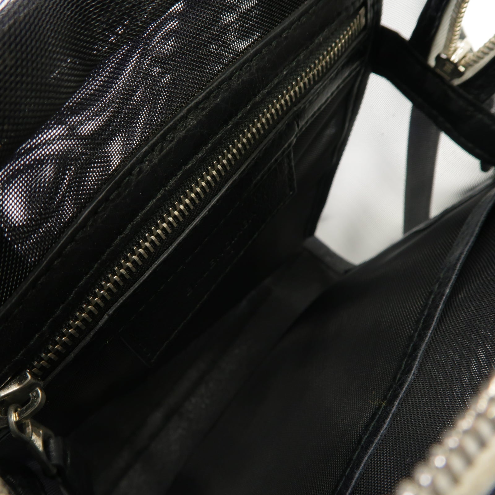 BALENCIAGA 【激減優惠】聚酯纖維2way Shoulder Bag銀扣手挽肩背兩用袋黒色