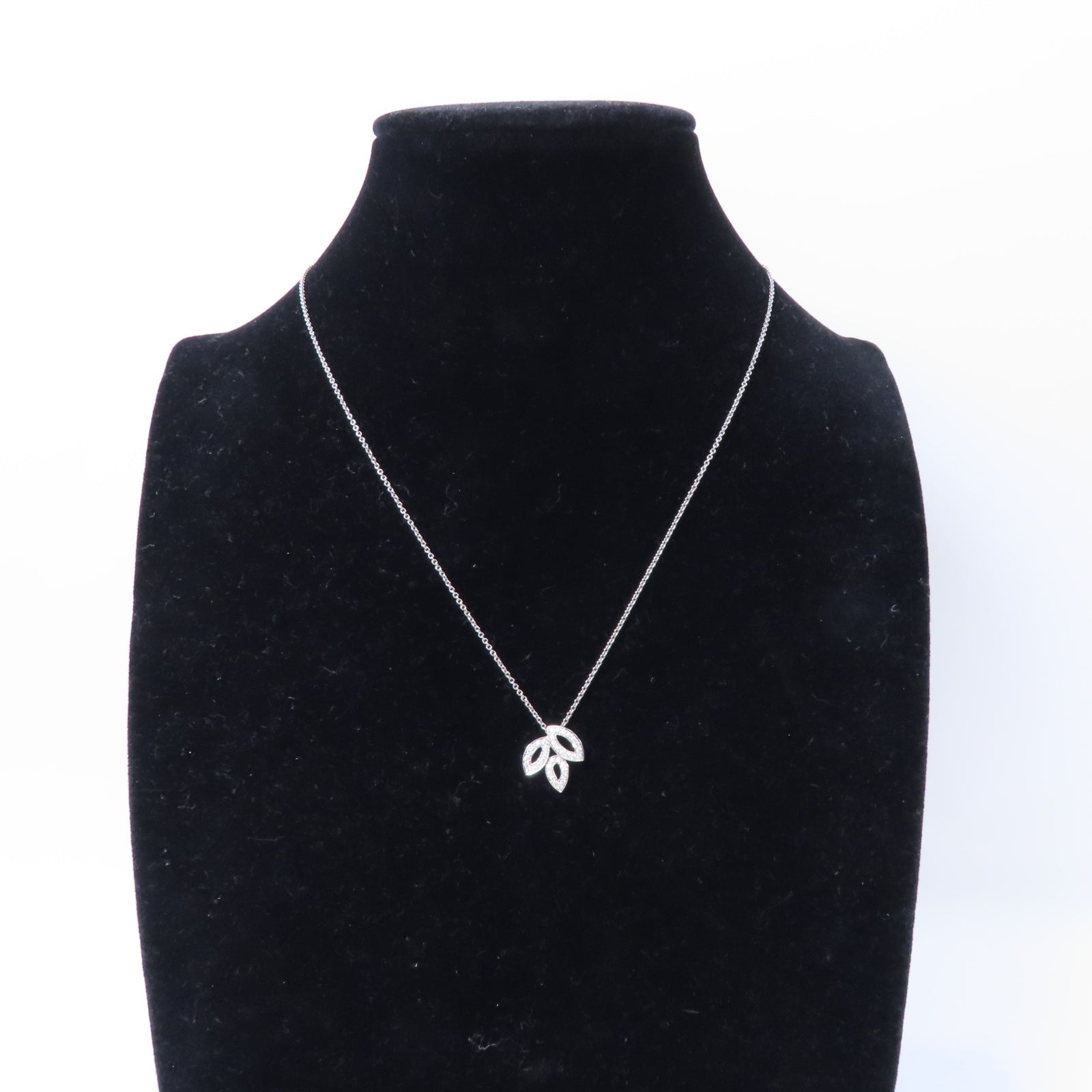 HARRY WINSTON 【激減優惠】PT950鉑金Lily Cluster Diamond Necklace鑽石項鍊銀色