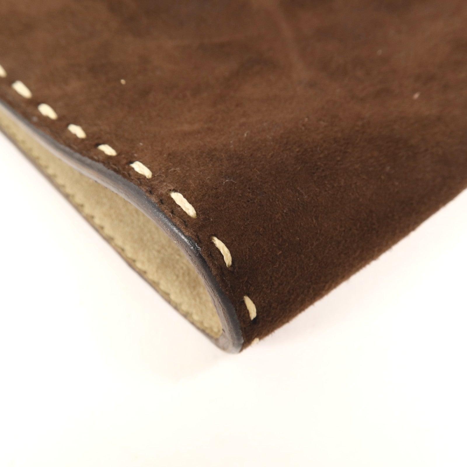 Salvatore Ferragamo 麂皮皮革Clutch Bag銀扣肩背袋