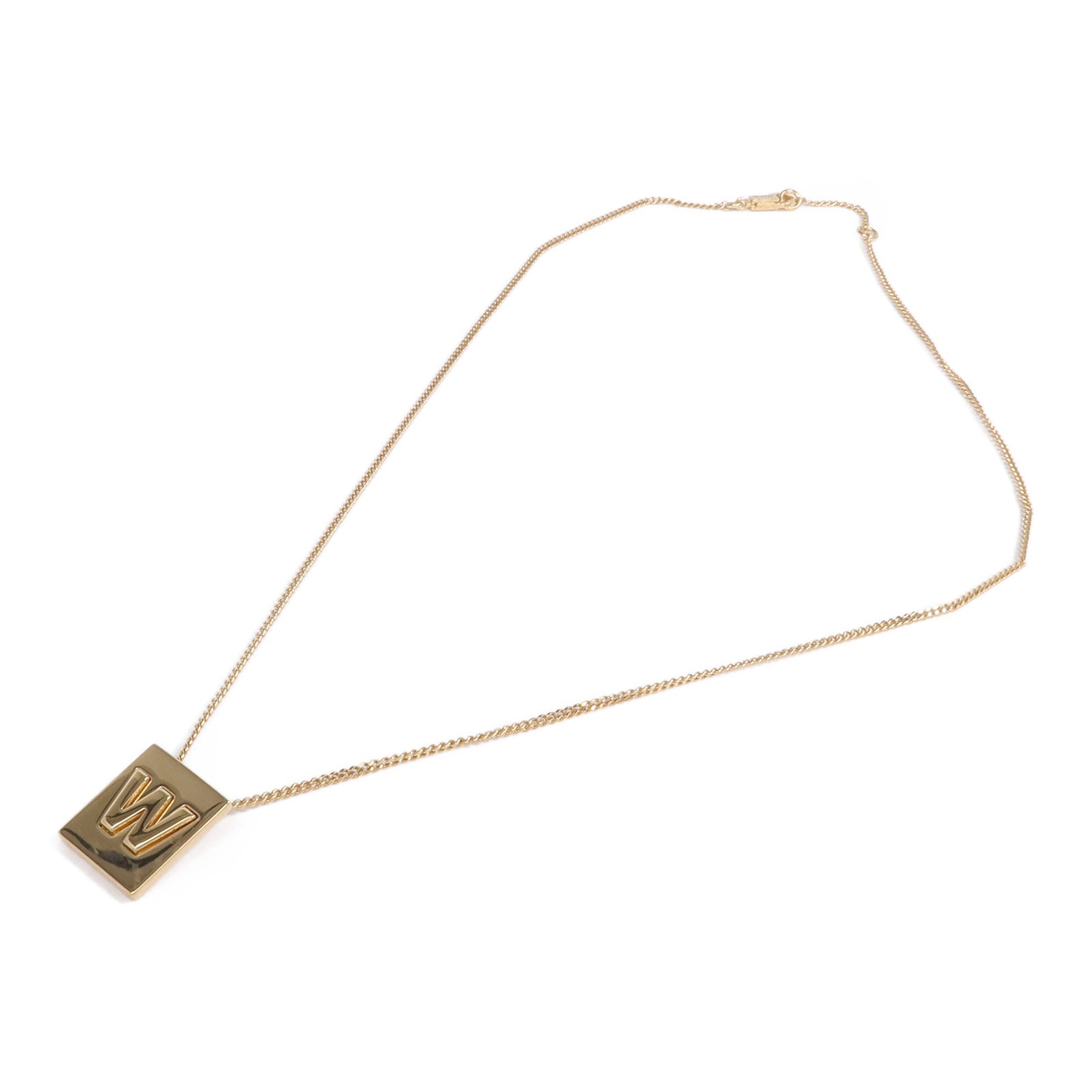 CELINE 金屬Alphabet W Necklace項鍊