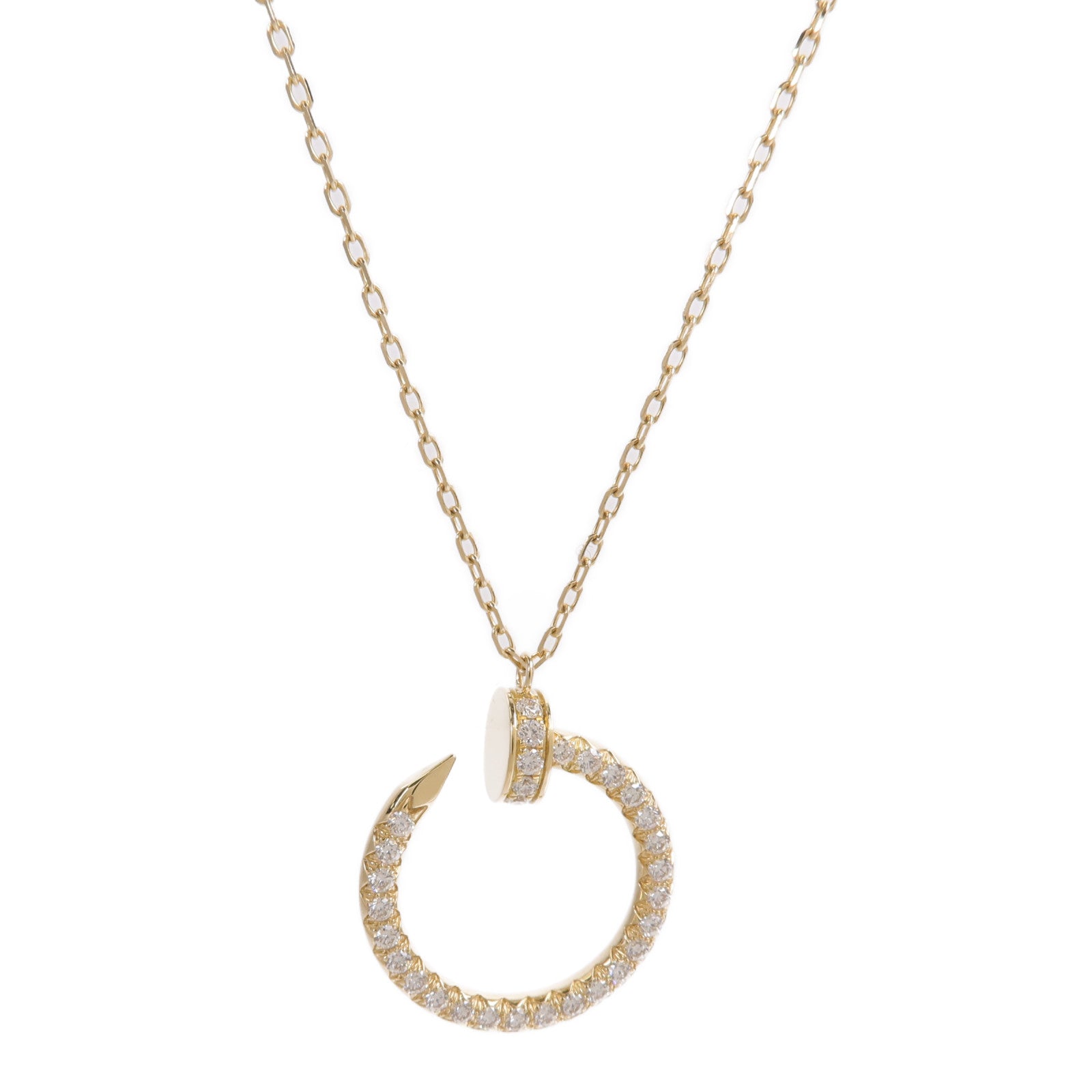 CARTIER 18K黃金Juste Un Clou鑽石項鍊