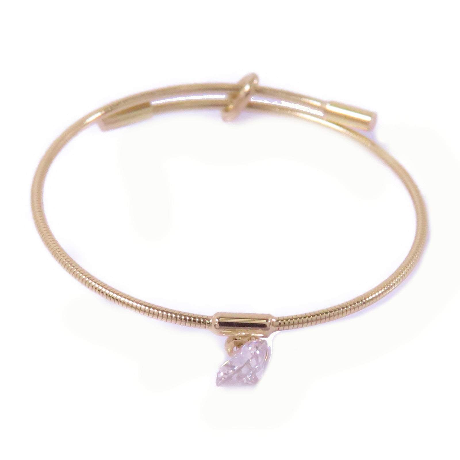 JEWELRY 18K黄金Diamond Ring 0.07ct鑽石戒指US#7
