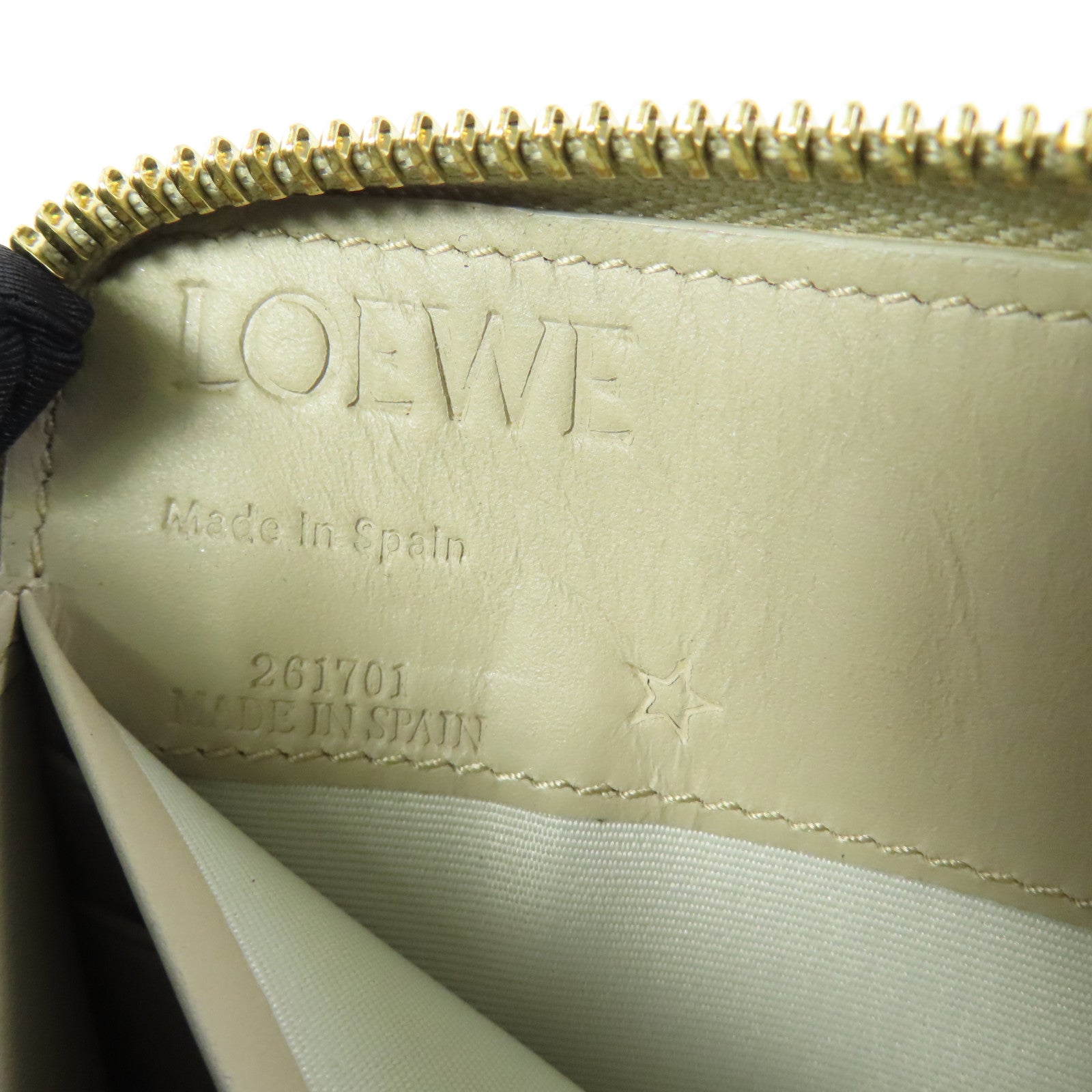 LOEWE 羊皮皮革Nappa Long Wallet金扣長錢包