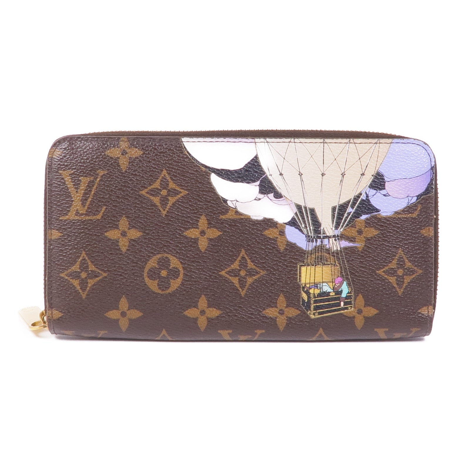 LOUIS VUITTON Monogram Zipper Long Wallet金扣長錢包