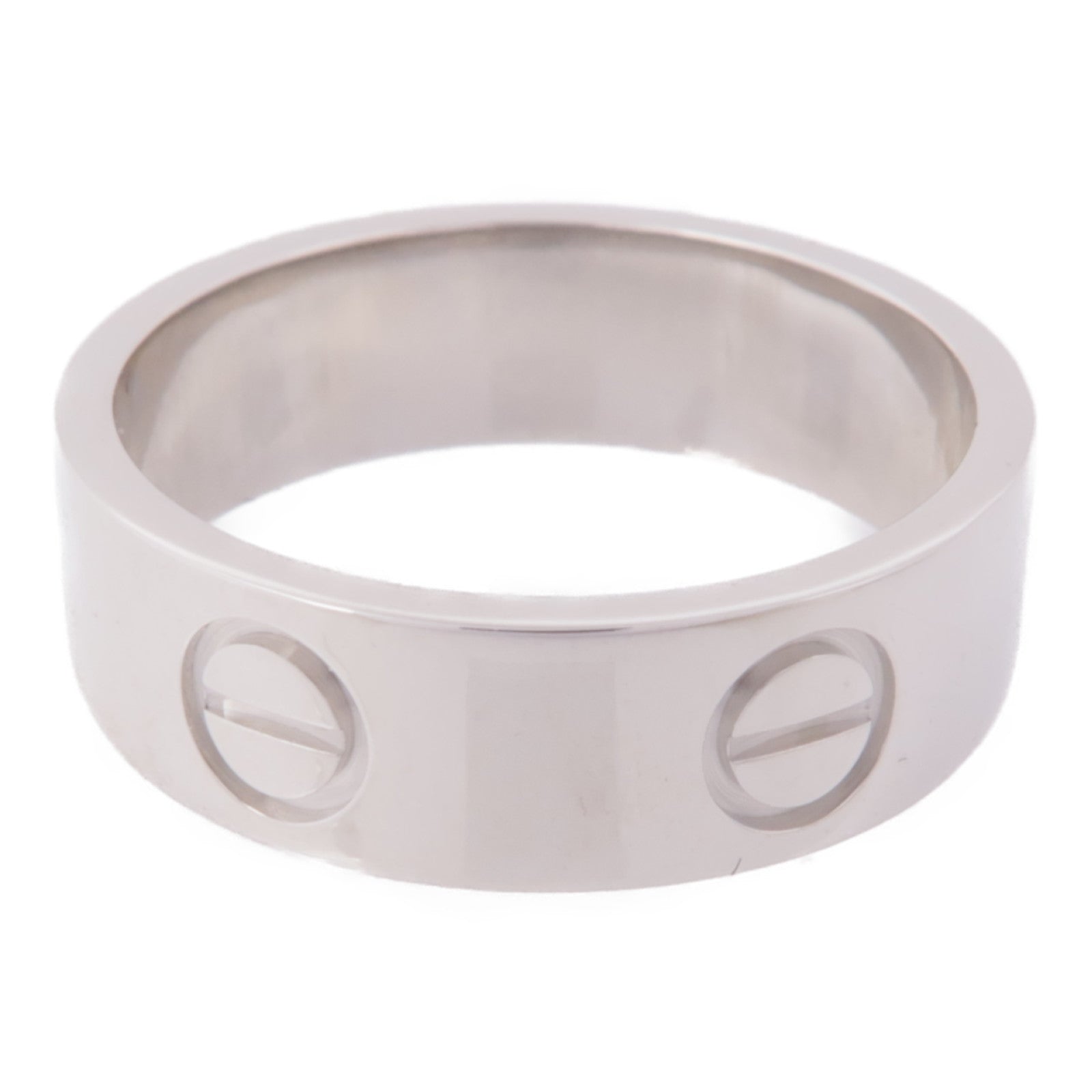 CARTIER 18K白金Love Ring戒指Cartier#51/US#5.75