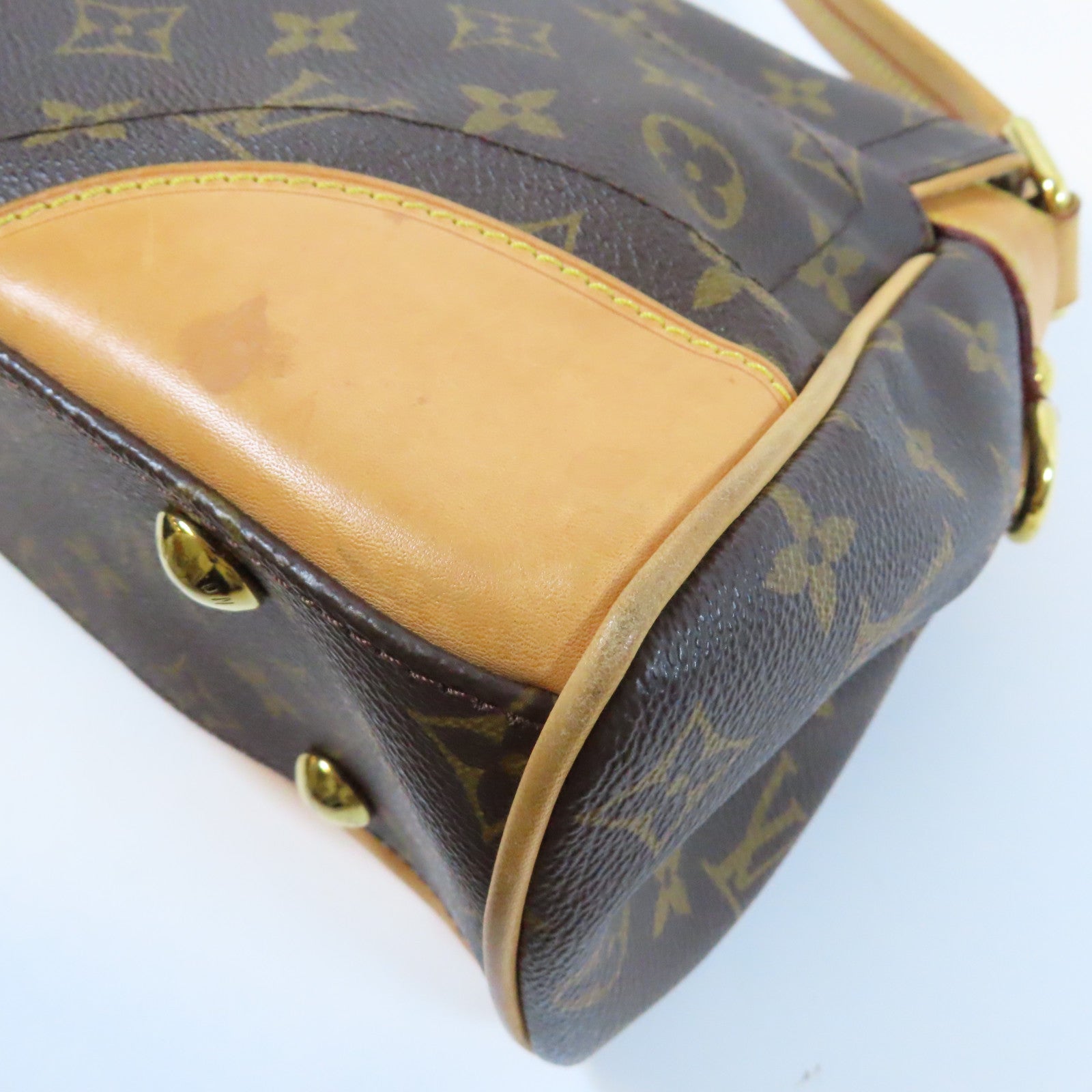 LOUIS VUITTON 【激減優惠】Monogram Beverly PM金扣肩背袋啡色
