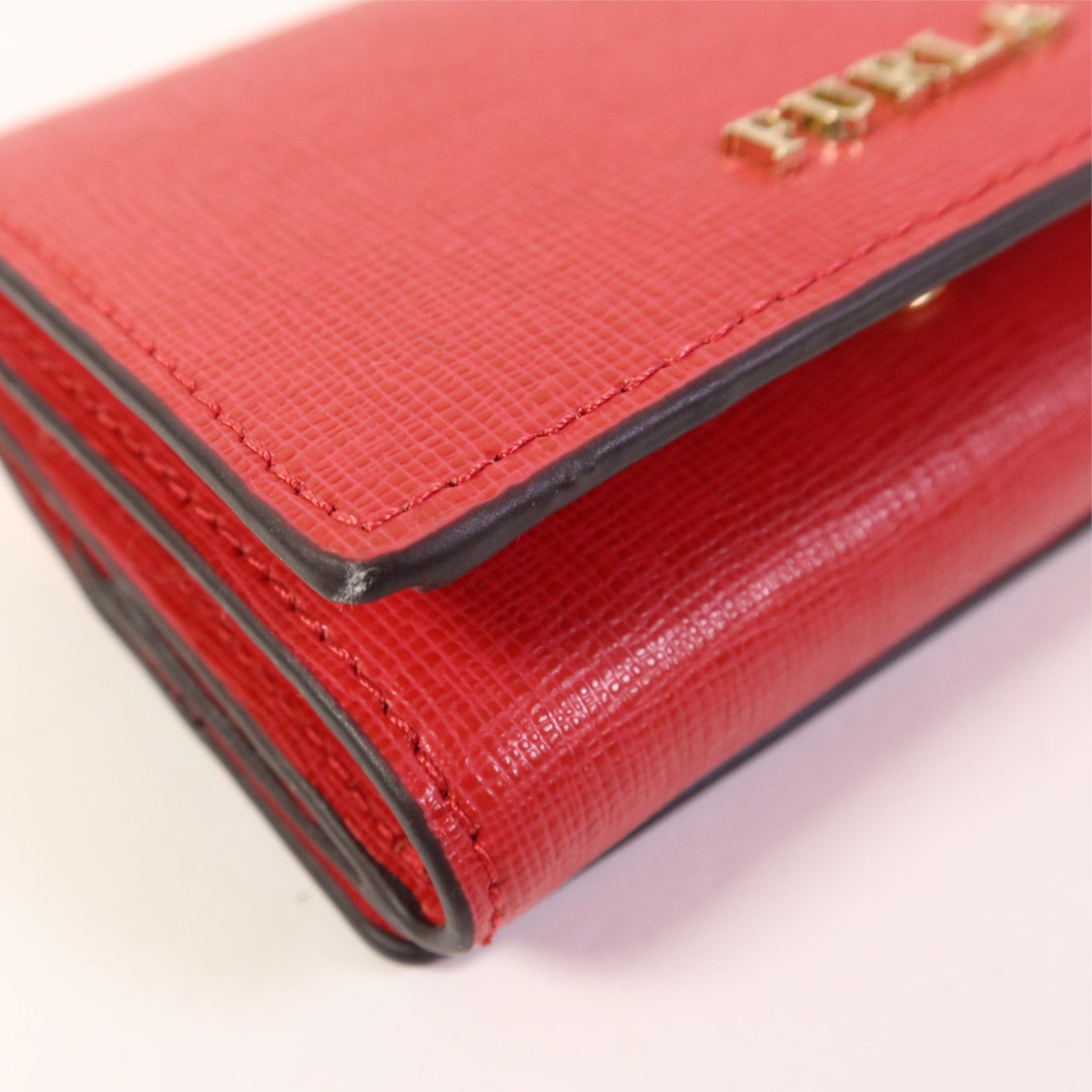 Furla 牛皮皮革Trifold Wallet金扣錢包