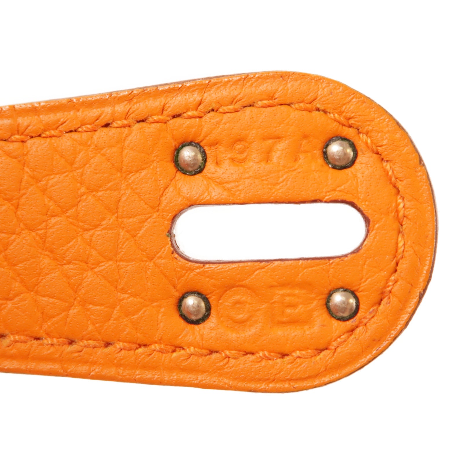 HERMES PHW Lindy 30 2 Way Bag Clemence Leather 93 Orange