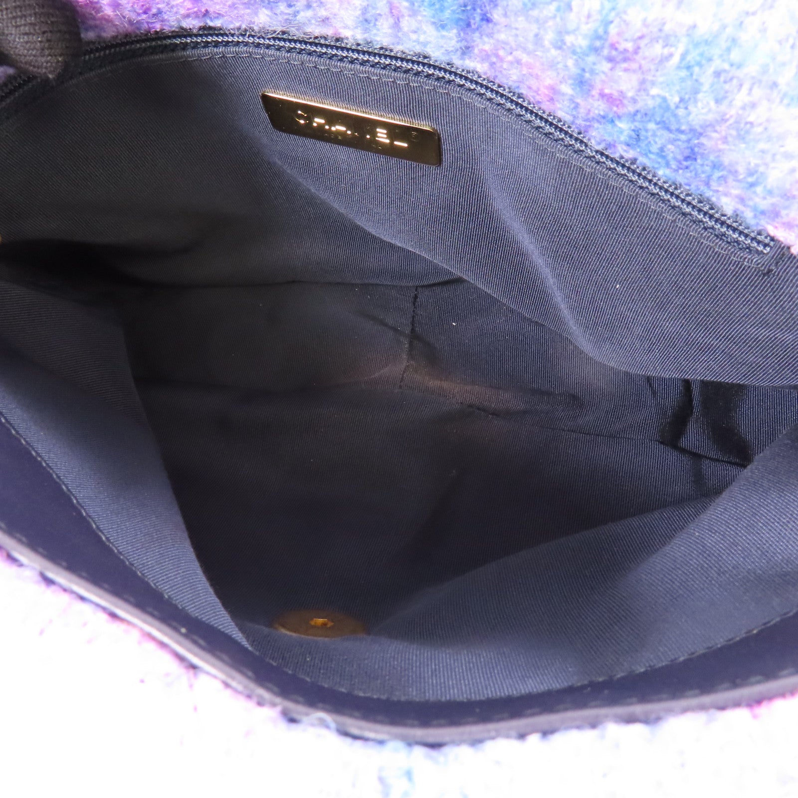 CHANEL 羊毛Ombre Large 19鏈帶手挽肩背兩用袋