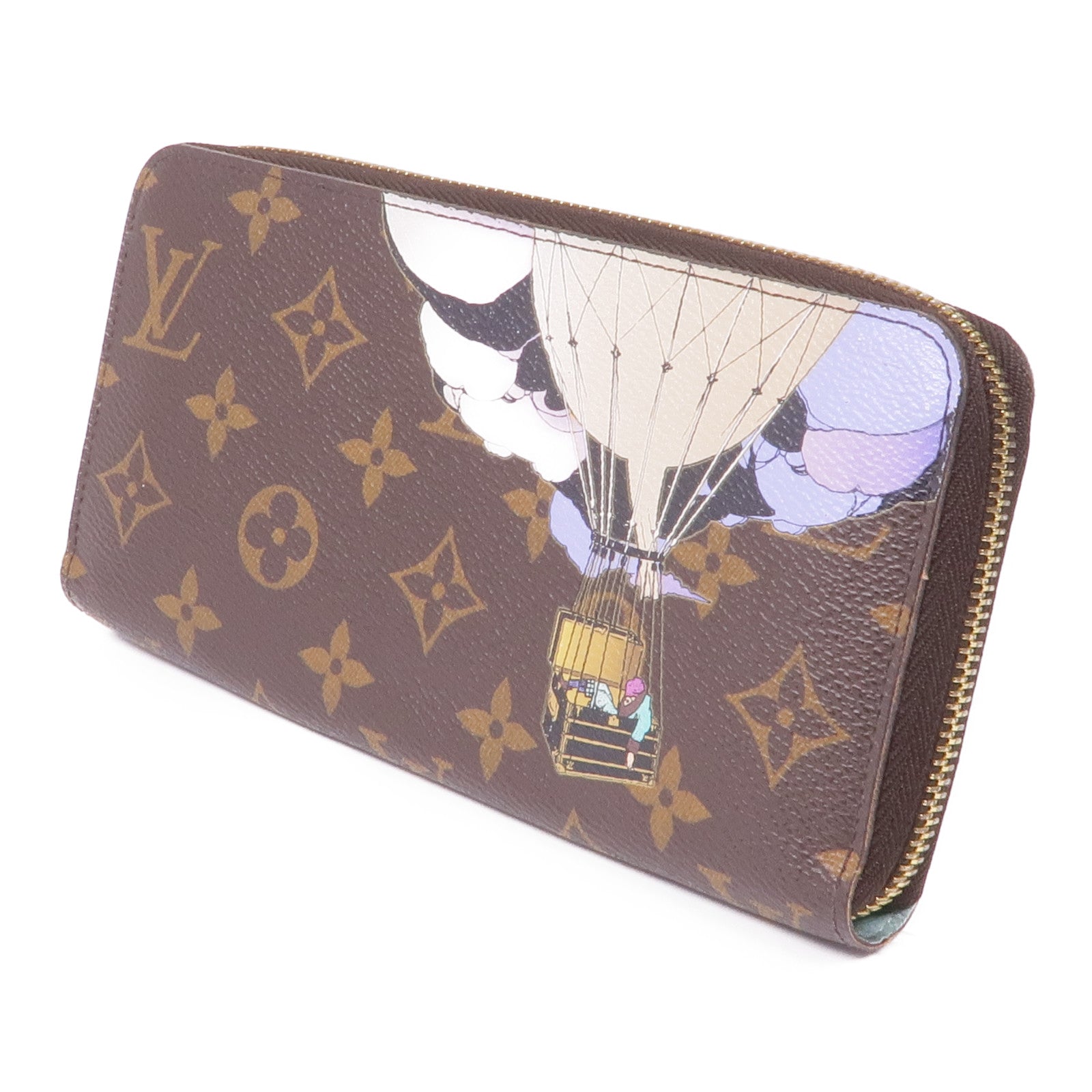 LOUIS VUITTON Monogram Zipper Long Wallet金扣長錢包