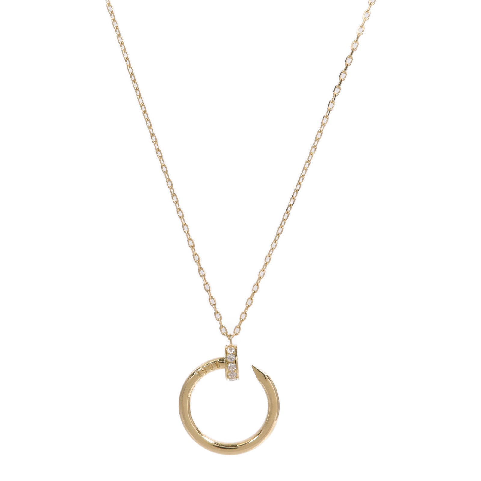 CARTIER 18K黃金Juste Un Clou鑽石項鍊